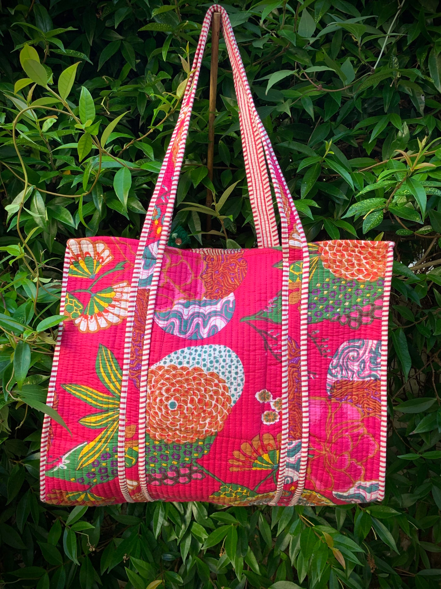 THE PINK GOAN GARDEN TOTE