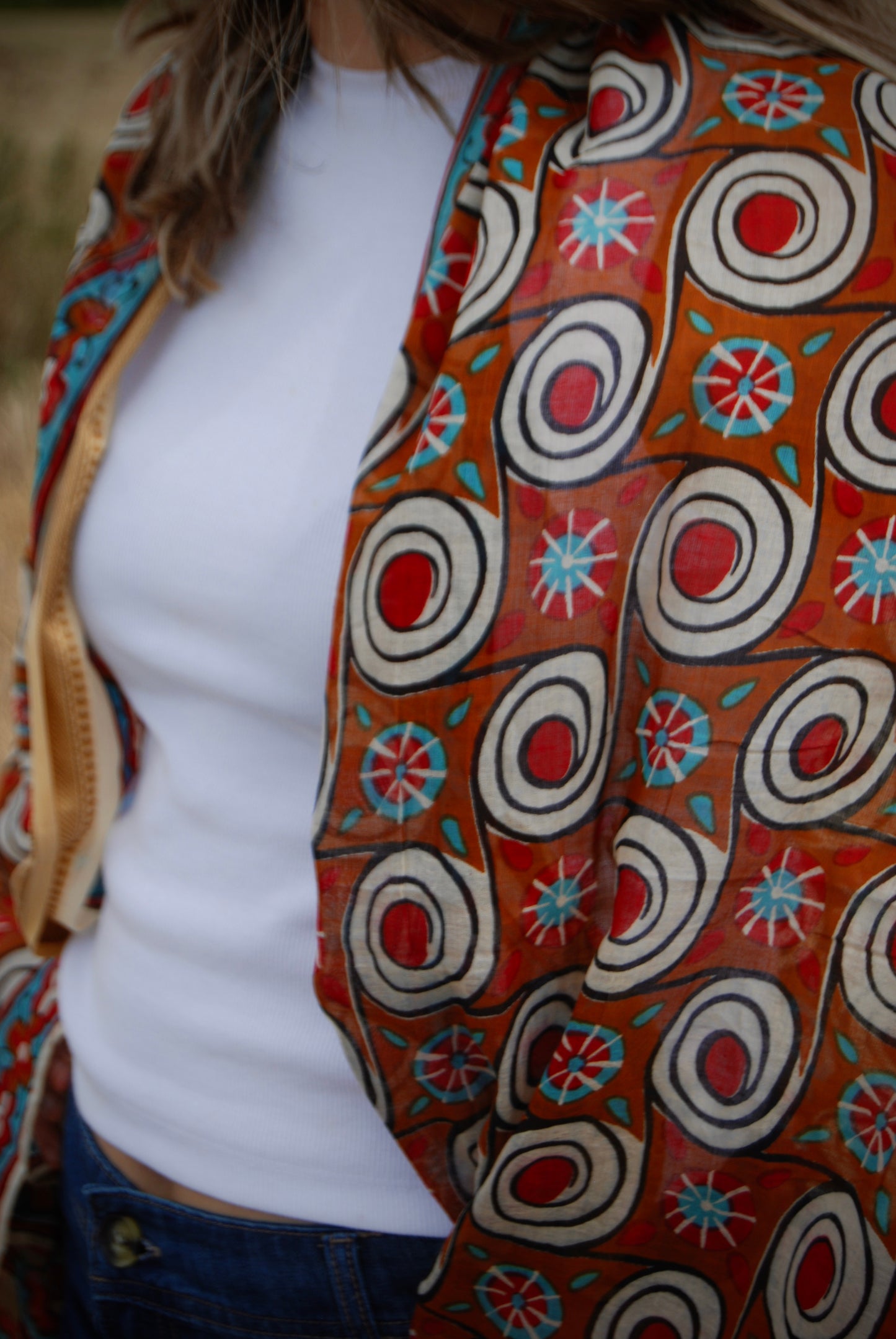 SAMYA PUSHKAR SCARF - Ruby