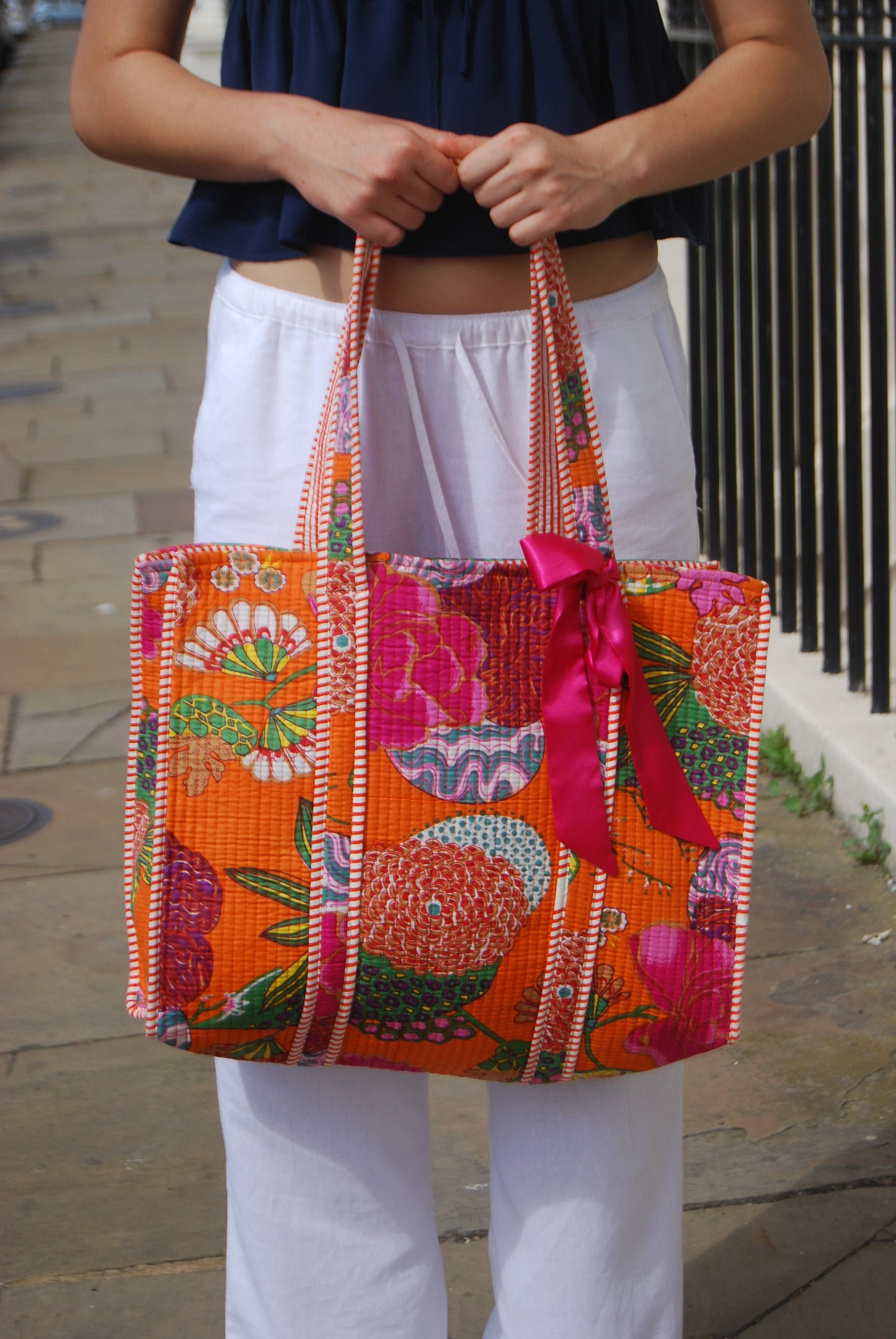 THE ORANGE GOAN GARDEN TOTE