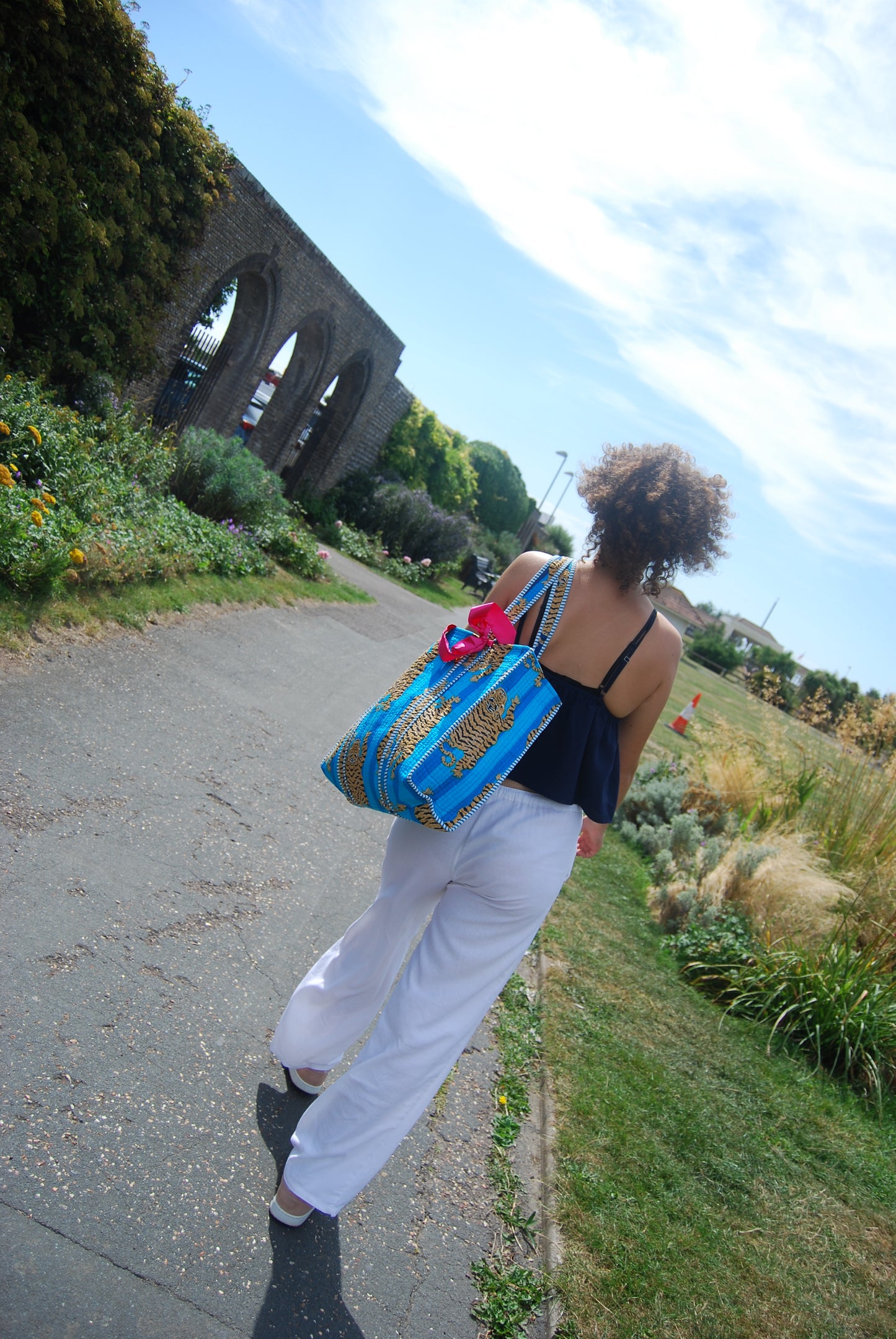 THE BLUE TIBETAN TIGER TOTE