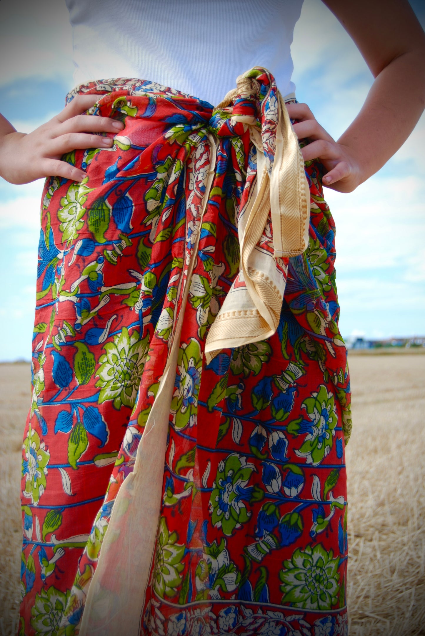 RASA FLORAL PUSHKAR SCARF - Multi Coloured
