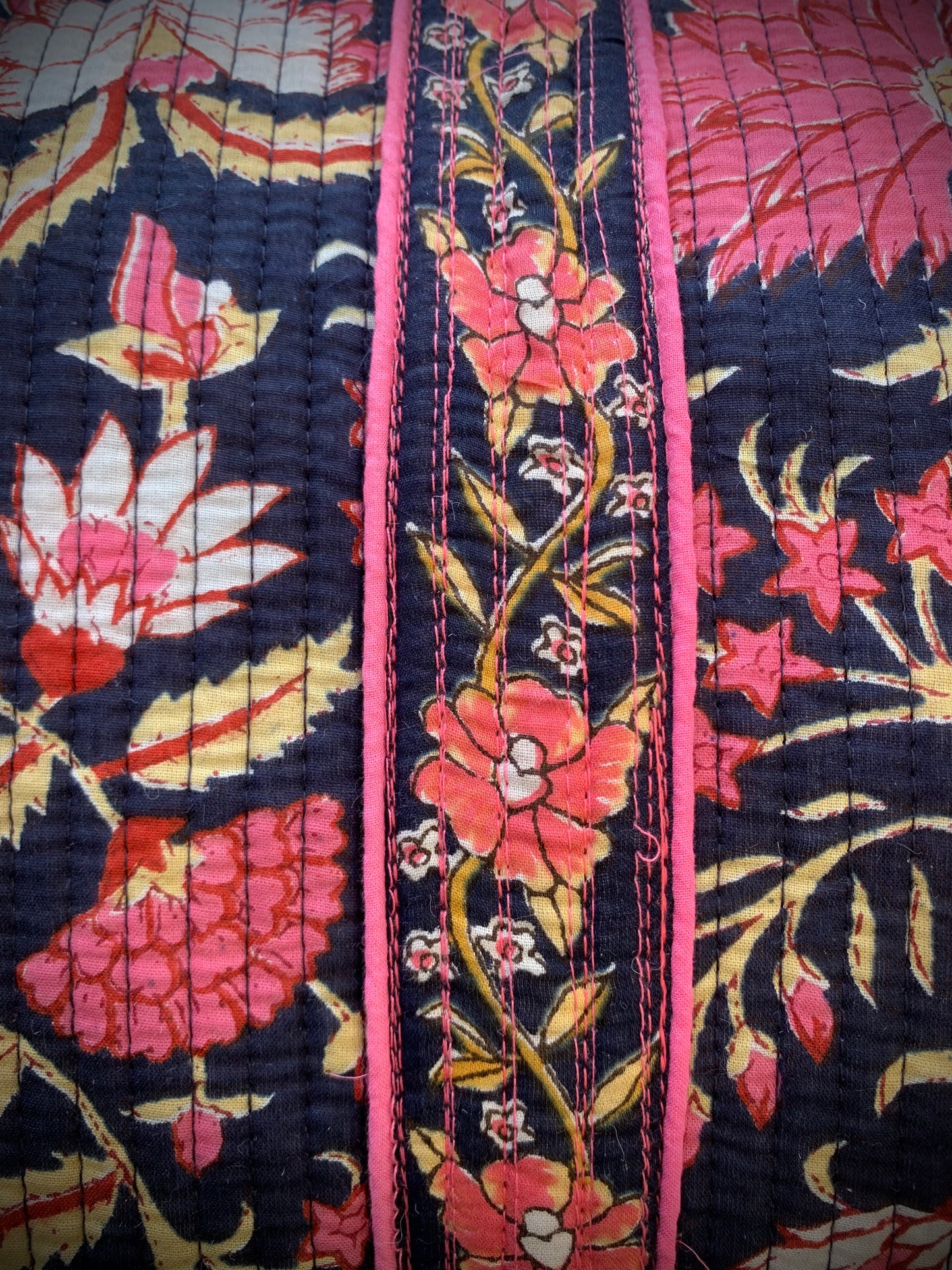 LARGE NAVY AND PINK DOLLY Back Pocket