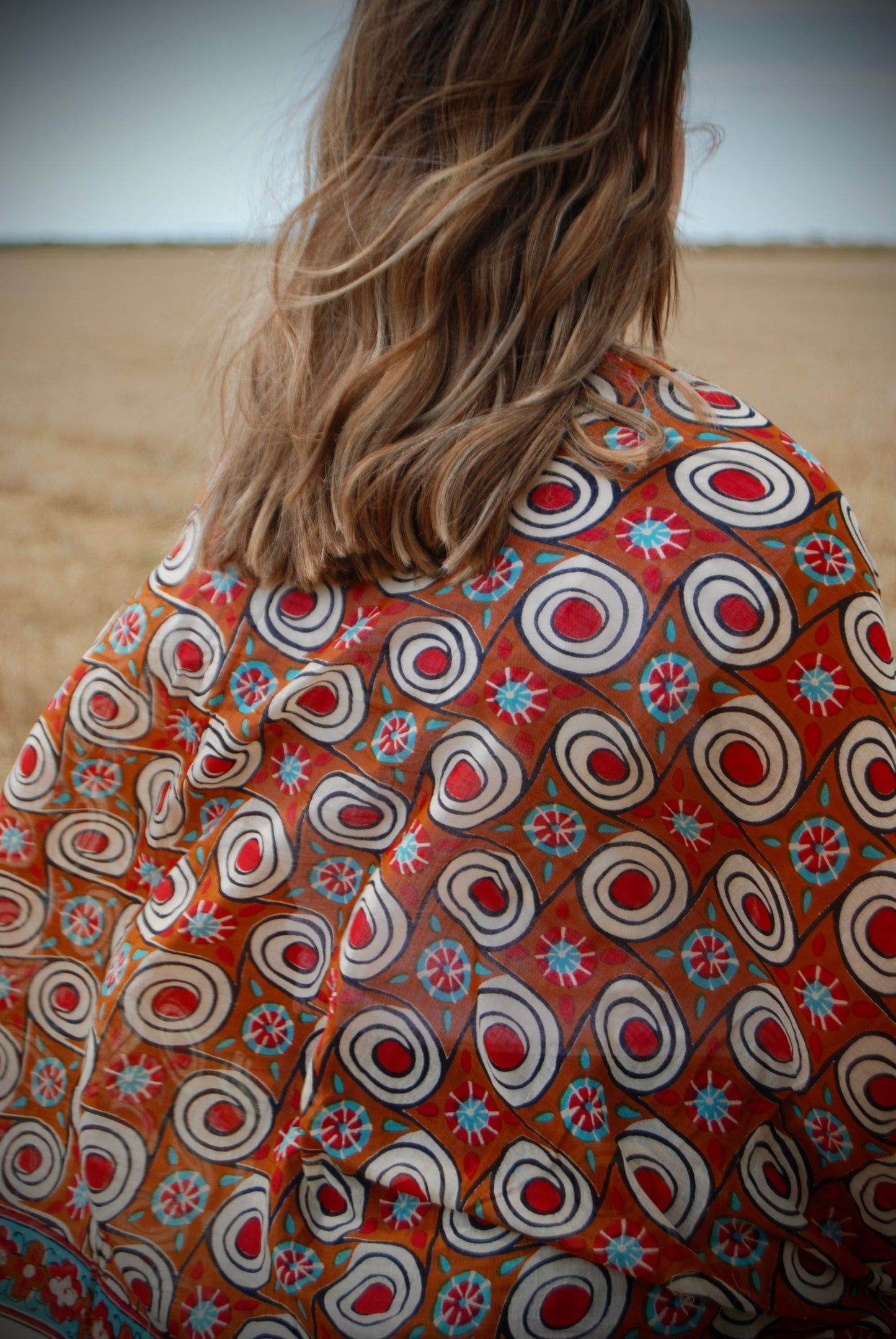 SAMYA PUSHKAR SCARF - Ruby