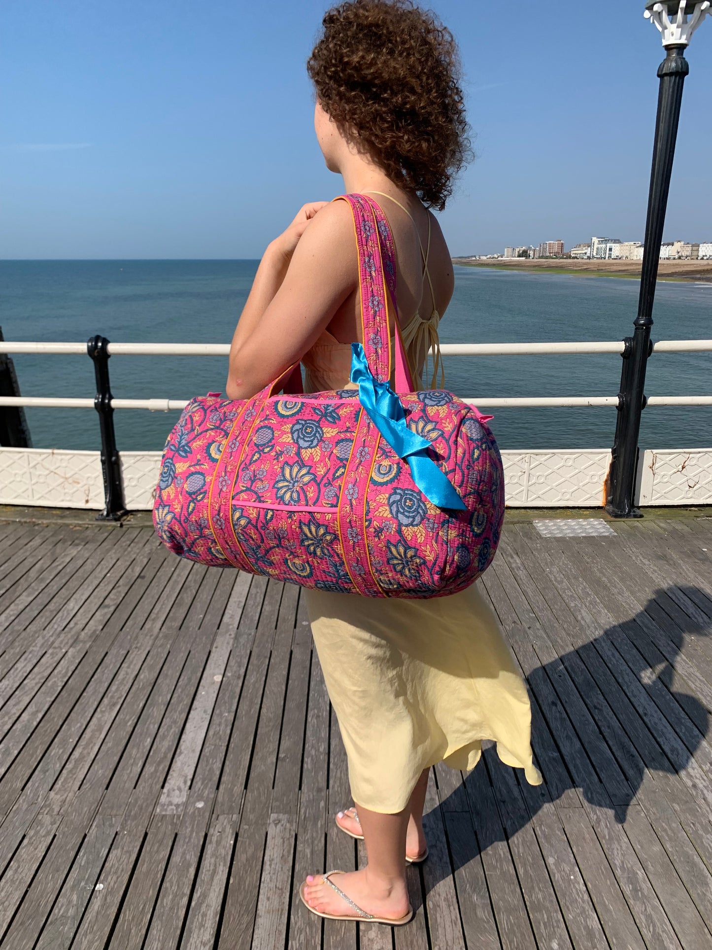 LARGE PINK AND BLUE DOLLY Front Pocket