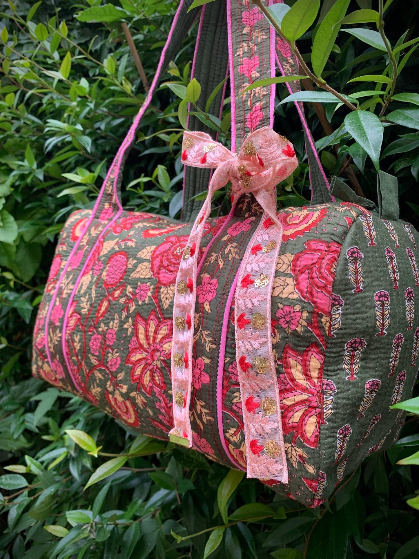 SMALL GREEN AND PINK DOLLY Back Pocket