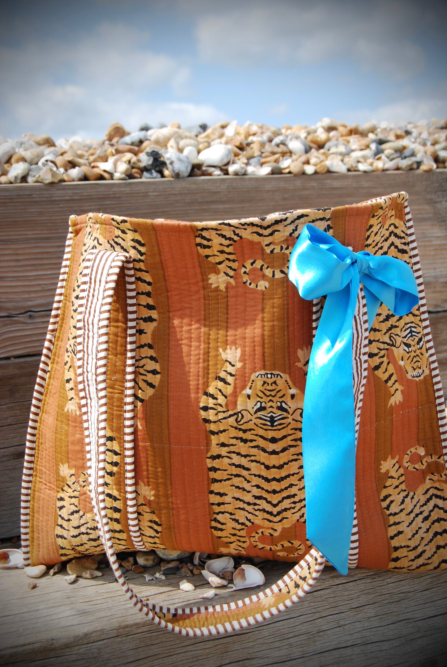 THE BROWN TIBETAN TIGER TOTE