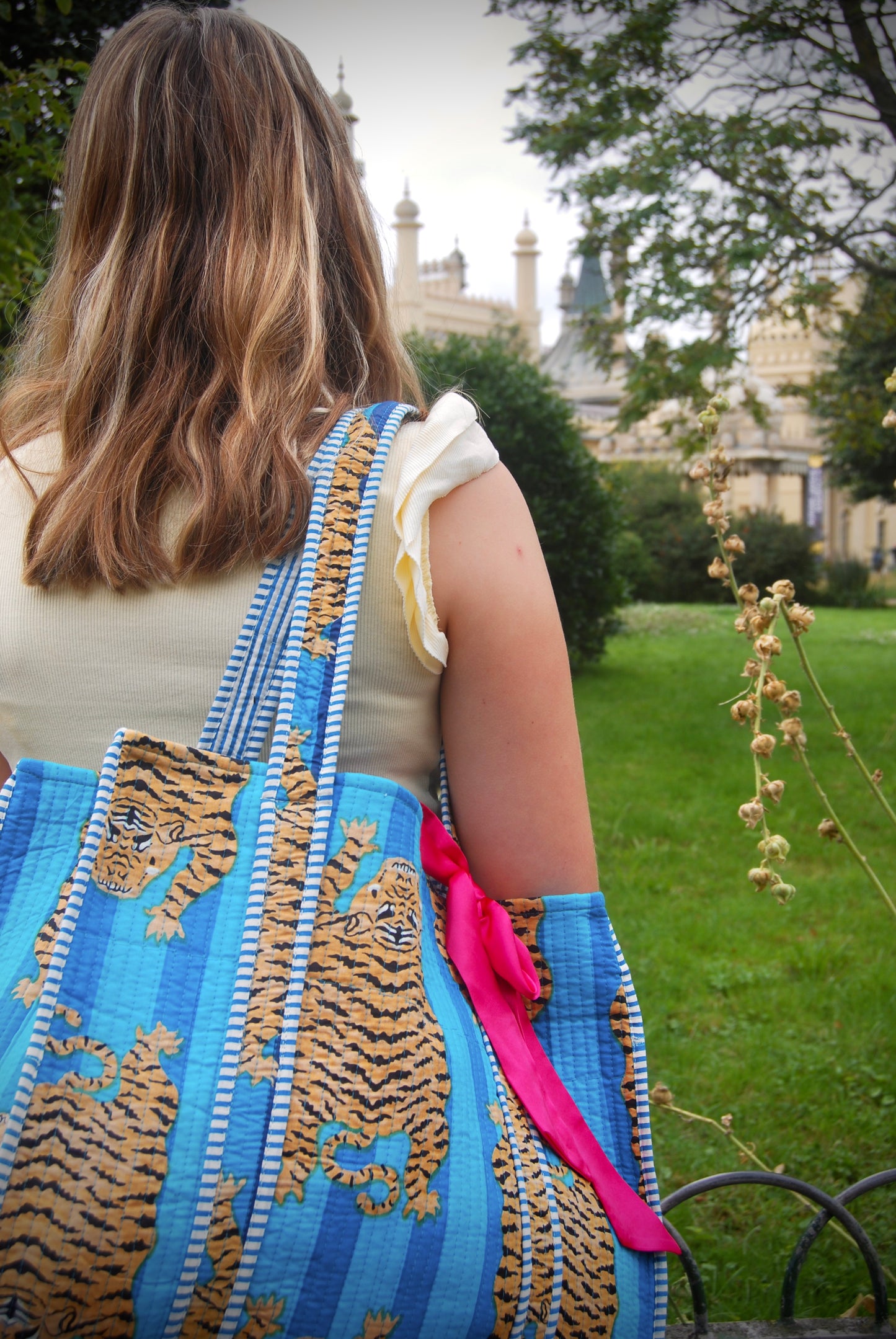 THE BLUE TIBETAN TIGER TOTE