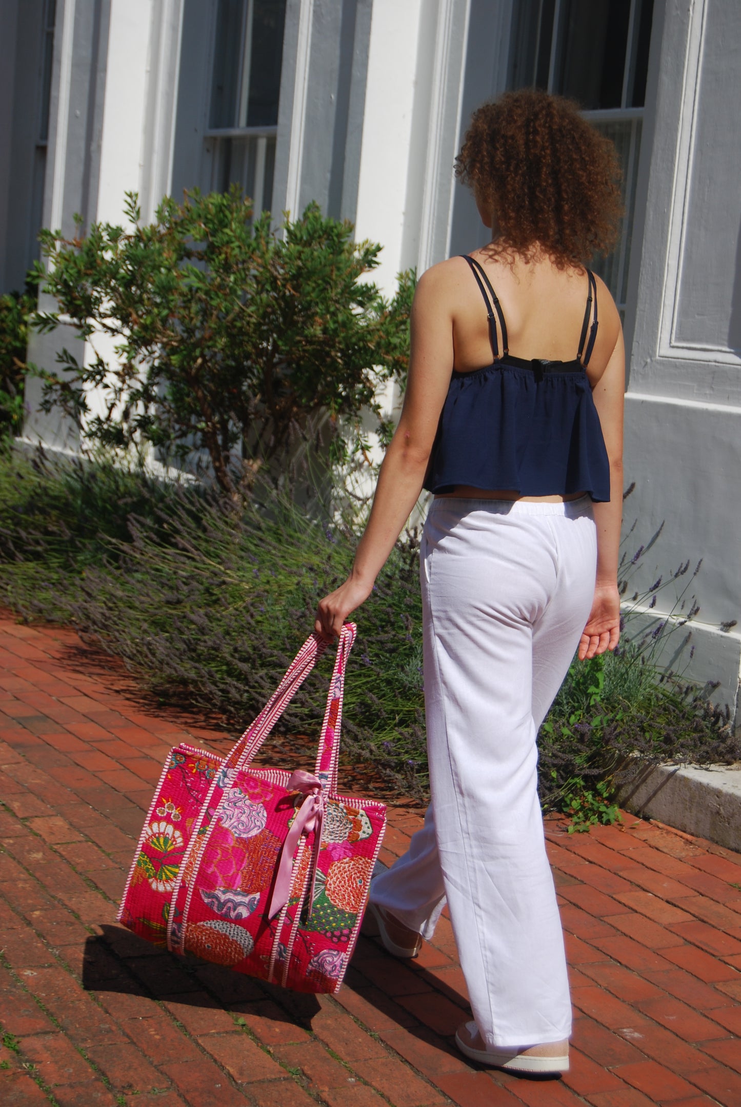 THE PINK GOAN GARDEN TOTE