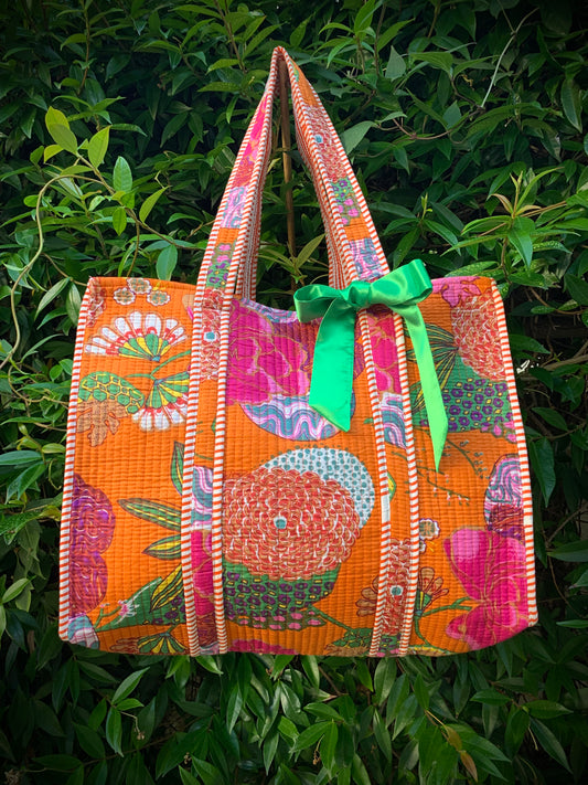 THE ORANGE GOAN GARDEN TOTE