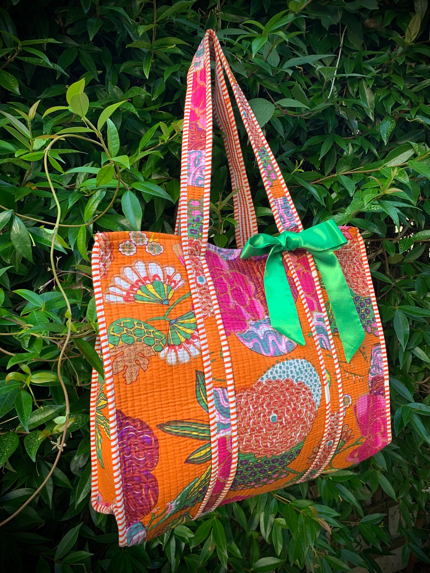 THE ORANGE GOAN GARDEN TOTE