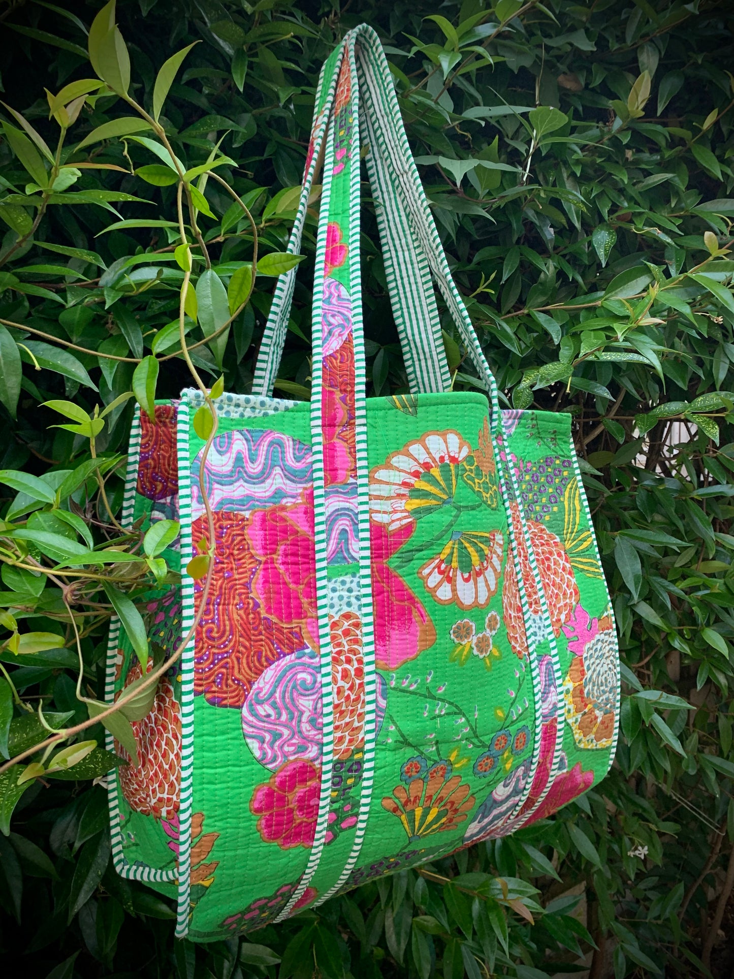 THE GREEN GOAN GARDEN TOTE