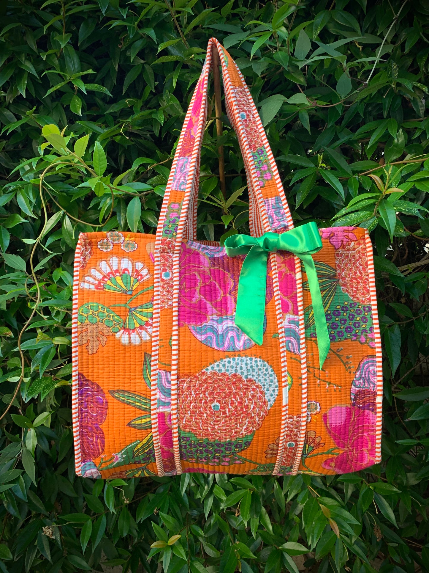 THE ORANGE GOAN GARDEN TOTE