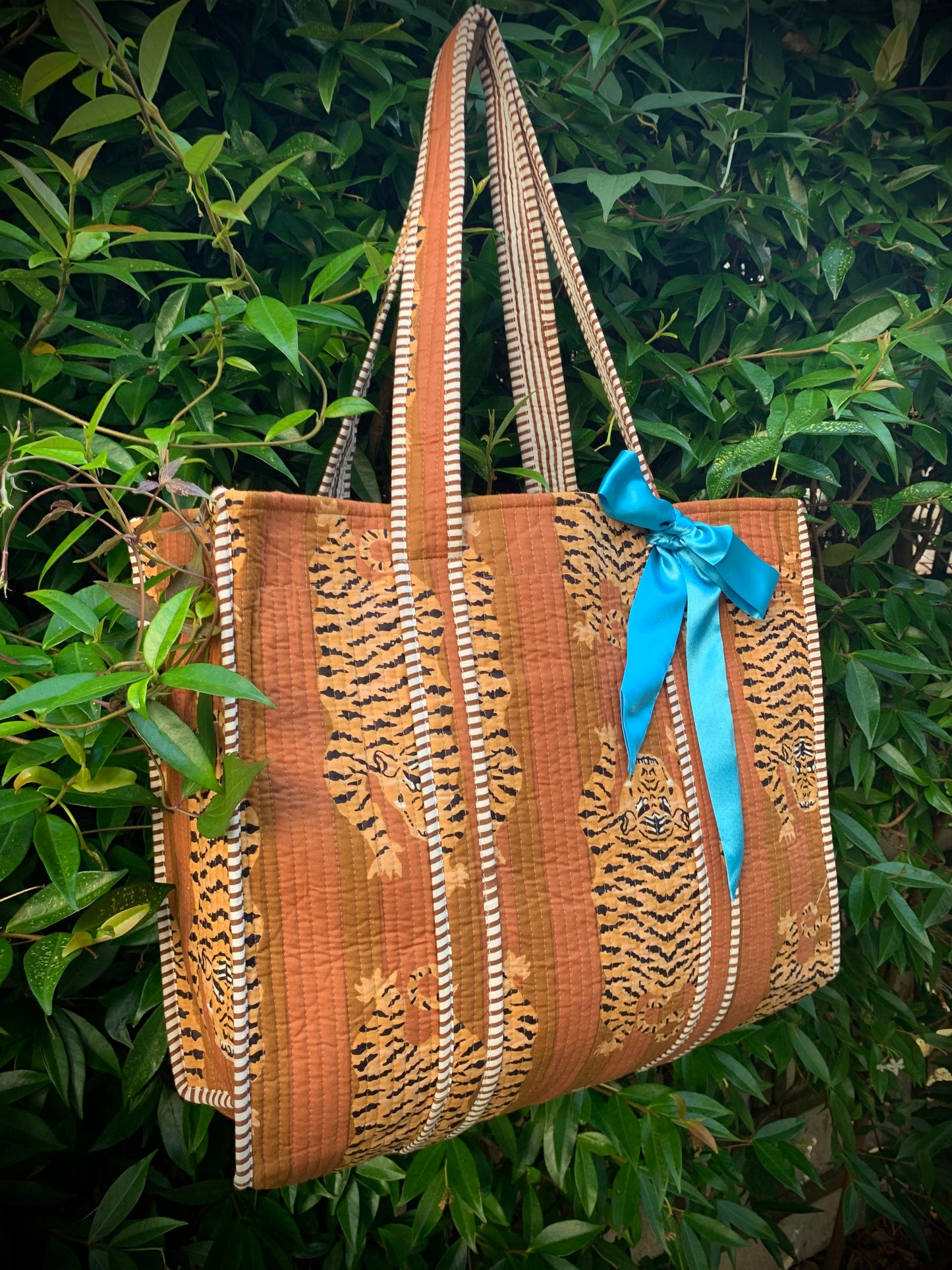 THE BROWN TIBETAN TIGER TOTE