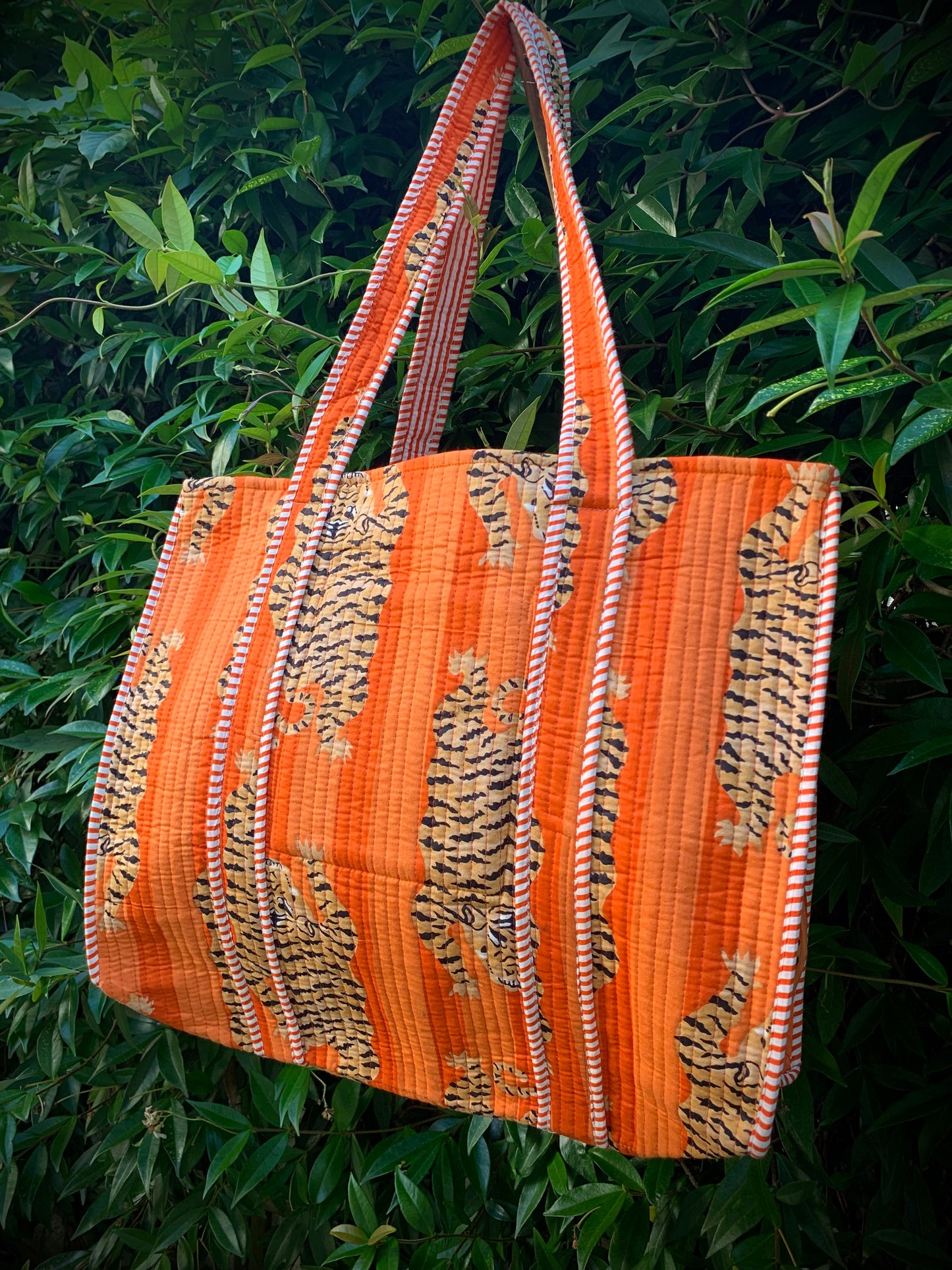 THE ORANGE TIBETAN TIGER TOTE