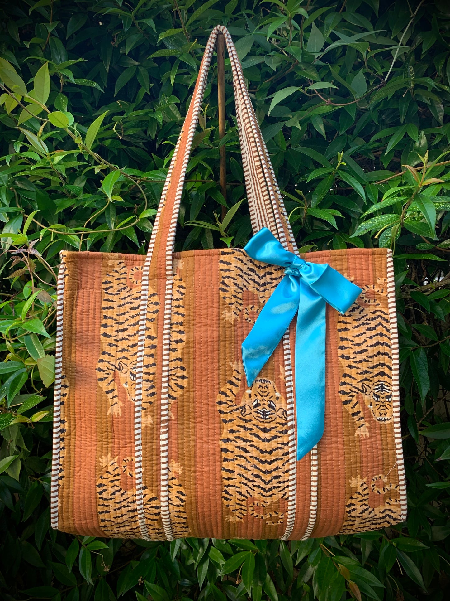 THE BROWN TIBETAN TIGER TOTE