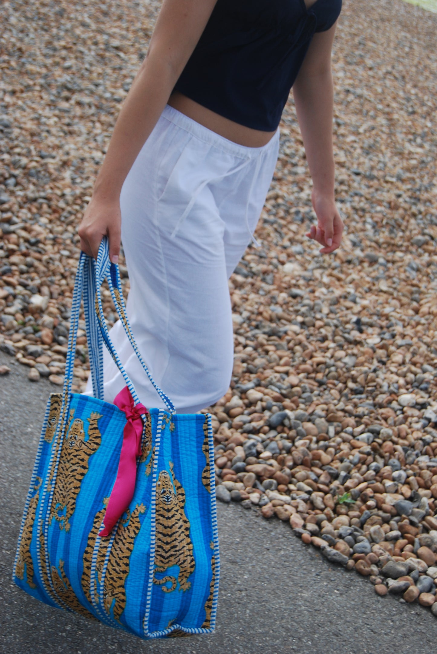 THE BLUE TIBETAN TIGER TOTE