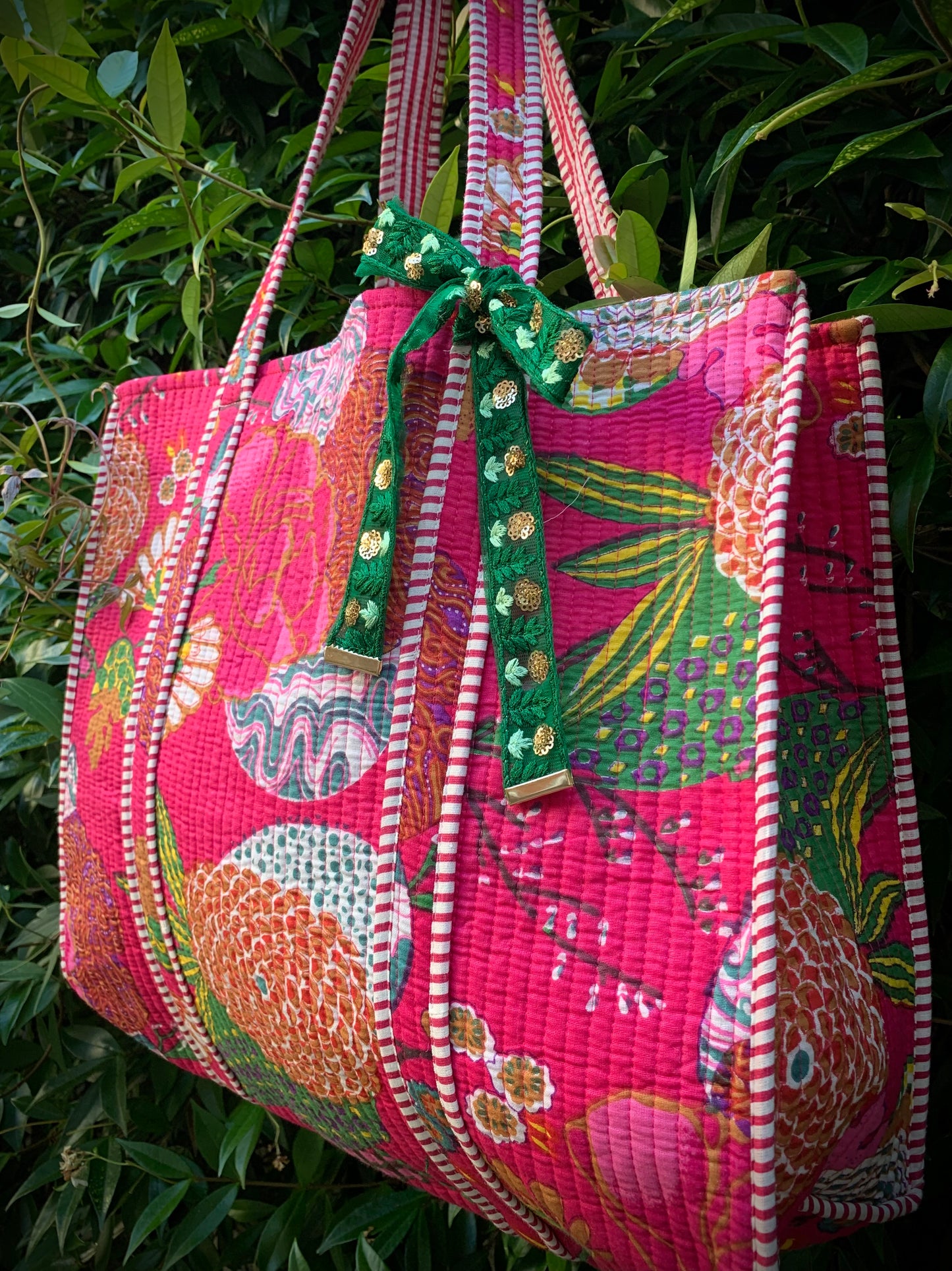 THE PINK GOAN GARDEN TOTE