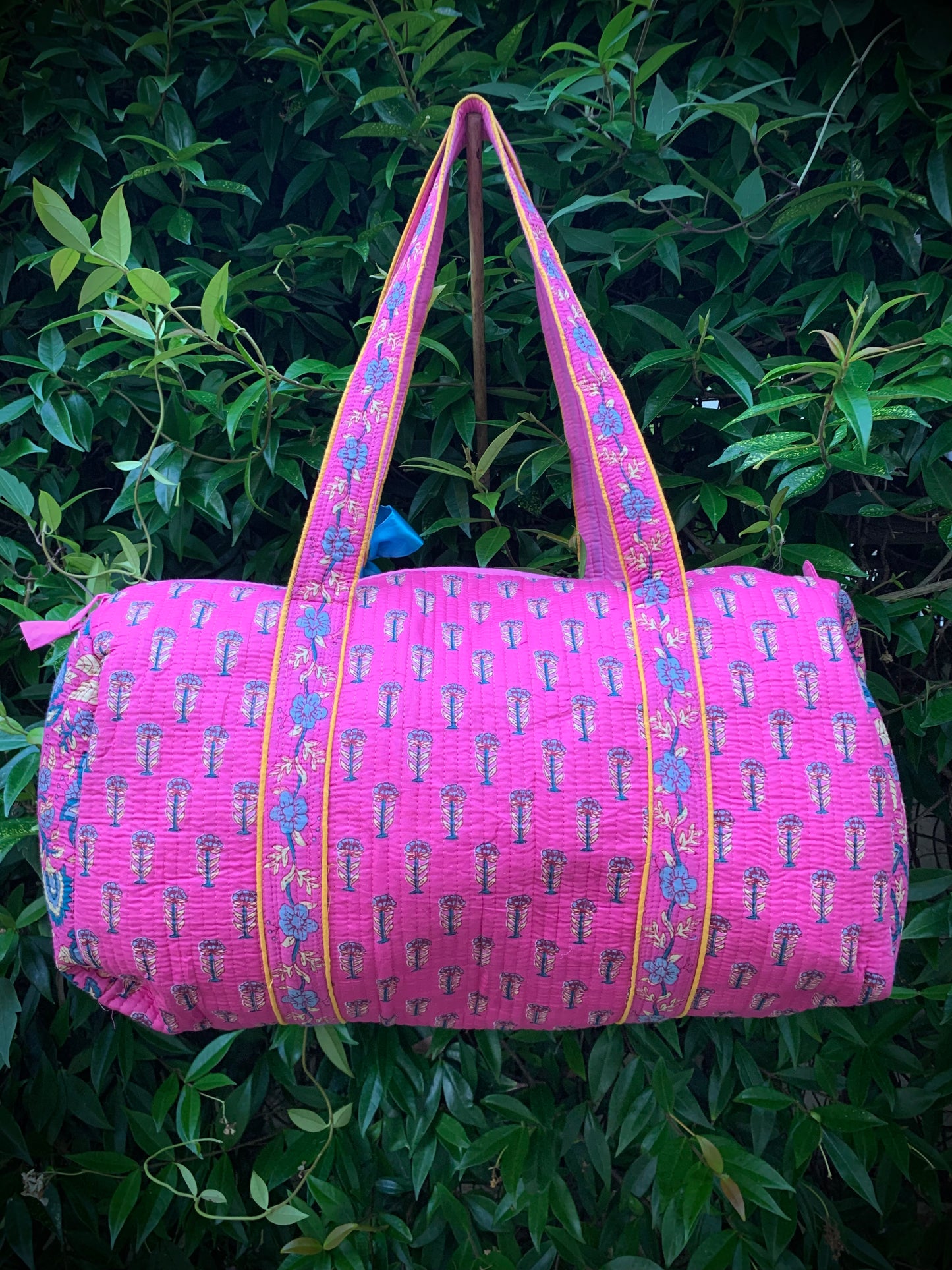 LARGE PINK AND BLUE DOLLY Front Pocket