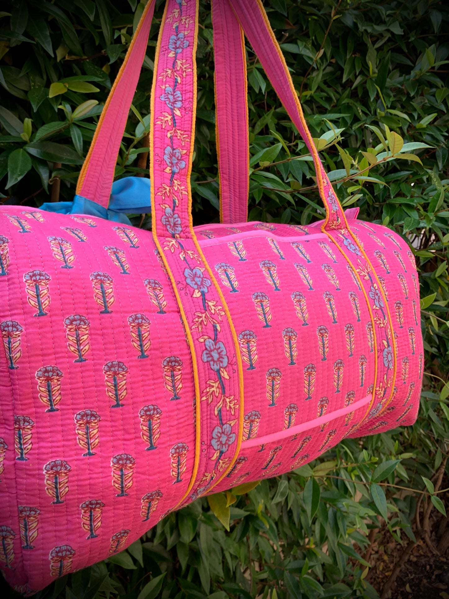 LARGE PINK AND BLUE DOLLY Back Pocket