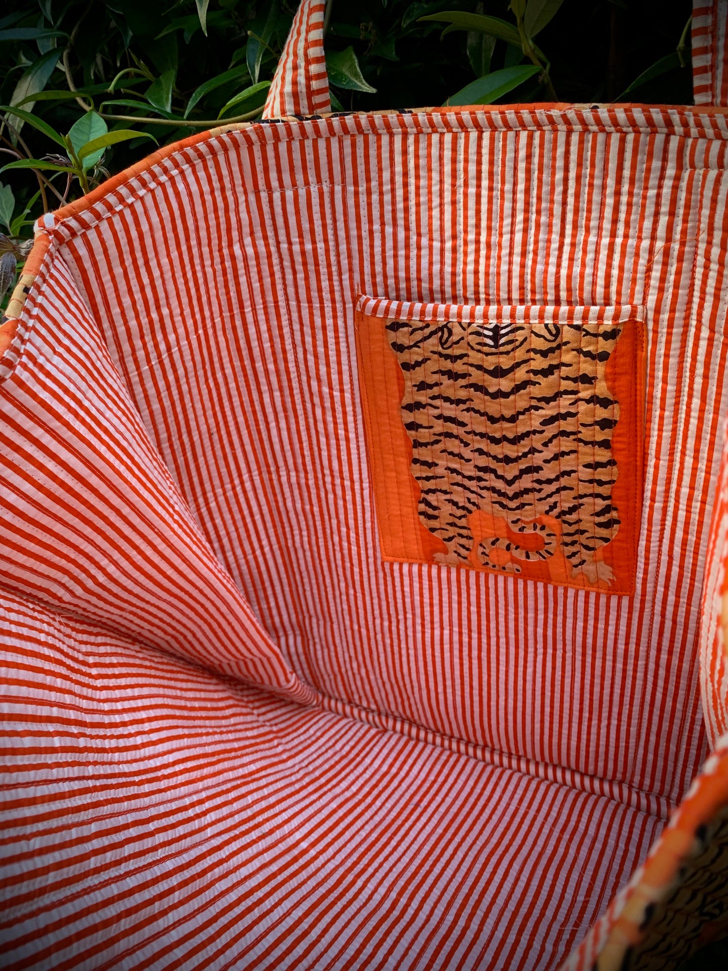 THE ORANGE TIBETAN TIGER TOTE
