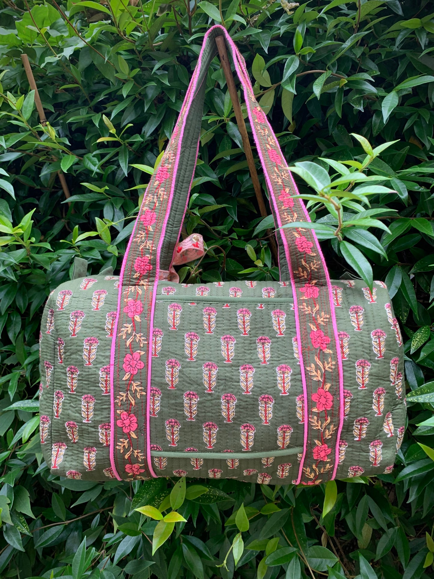 SMALL GREEN AND PINK DOLLY Back Pocket
