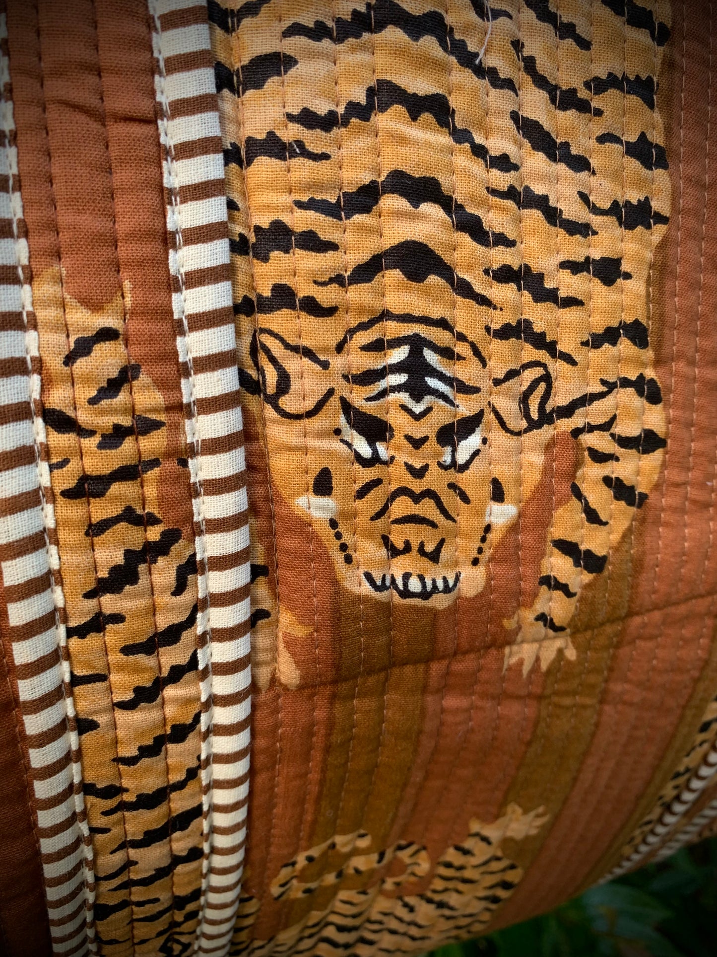 THE BROWN TIBETAN TIGER TOTE