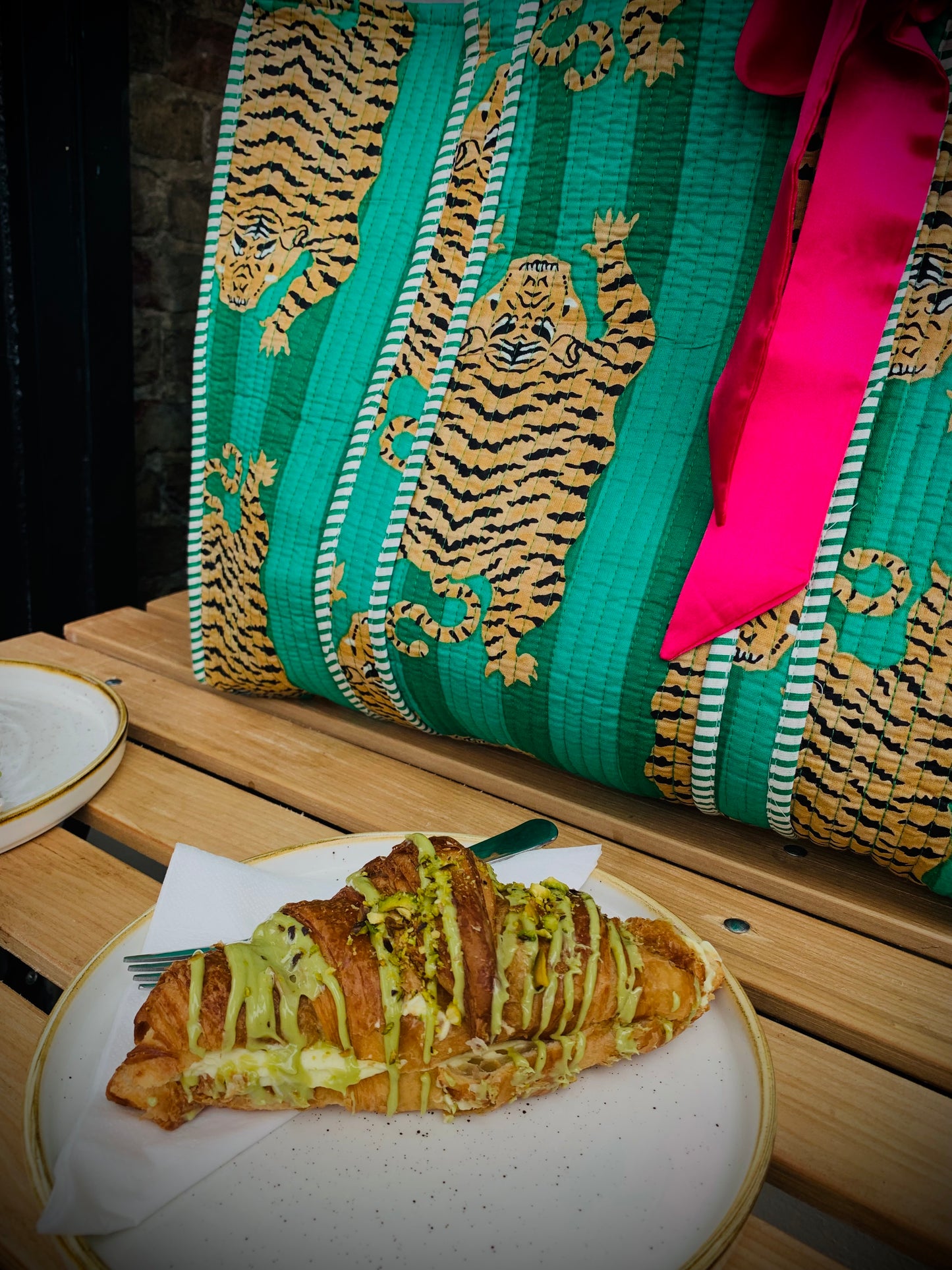 THE GREEN TIBETAN TIGER TOTE