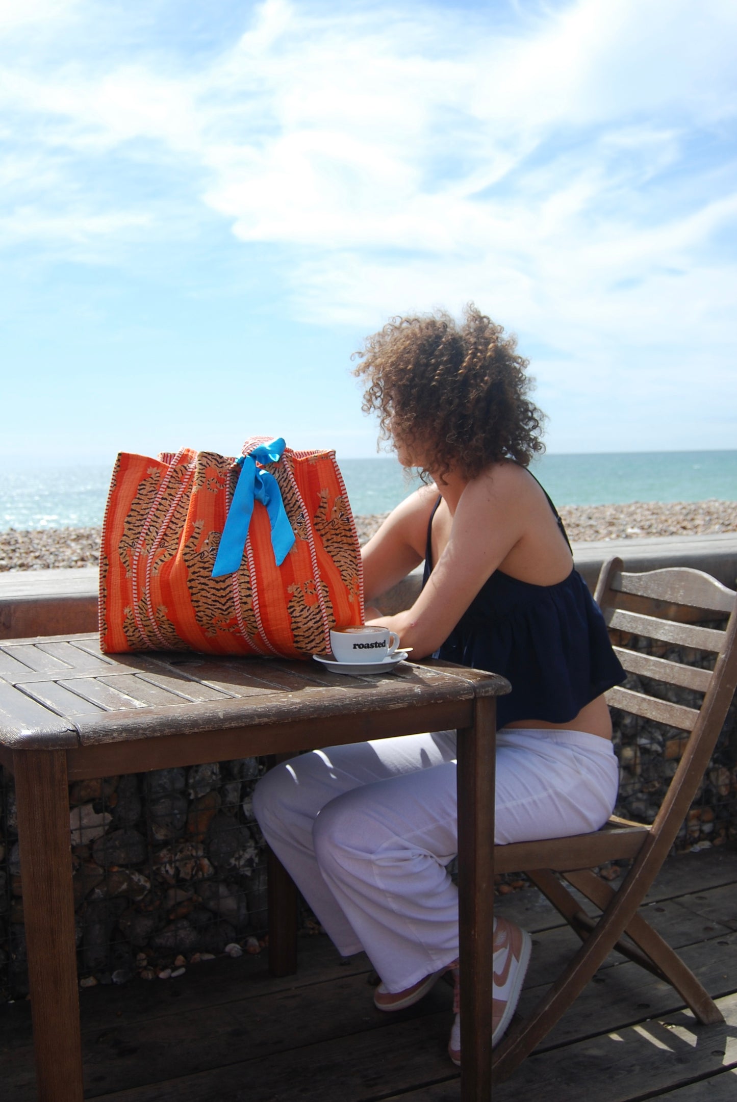 THE ORANGE TIBETAN TIGER TOTE