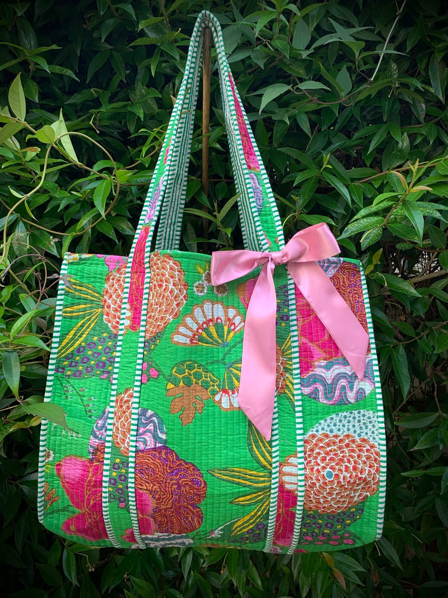 THE GREEN GOAN GARDEN TOTE