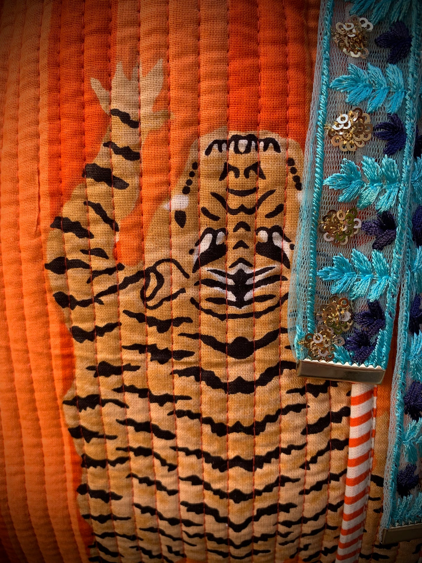 THE ORANGE TIBETAN TIGER TOTE
