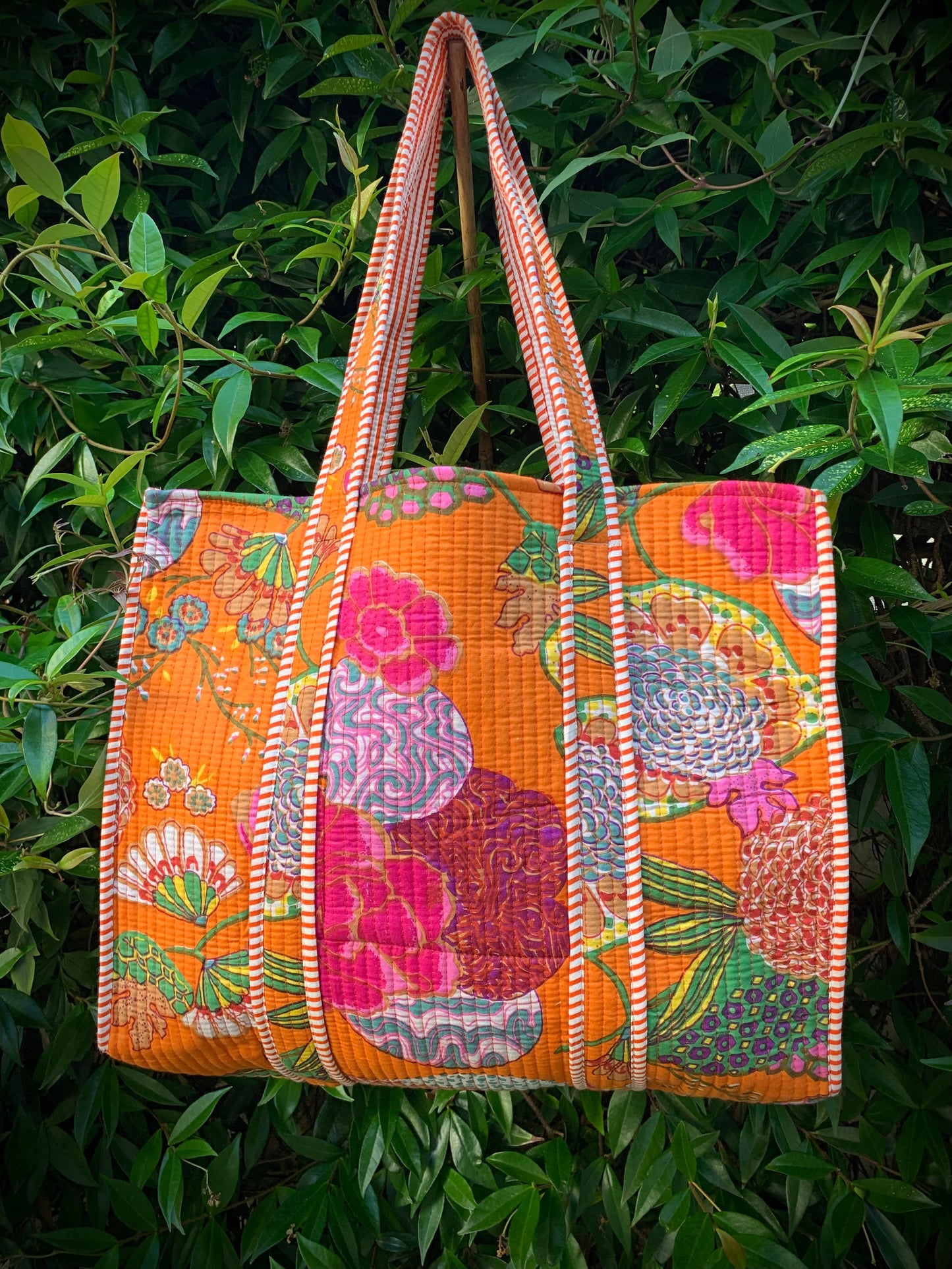 THE ORANGE GOAN GARDEN TOTE