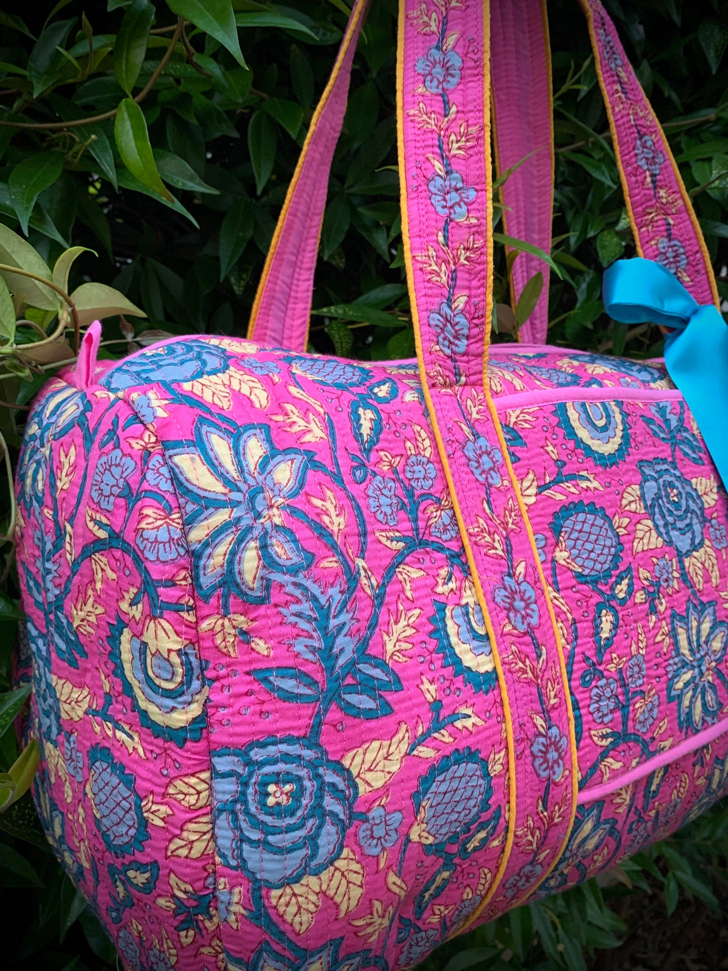 LARGE PINK AND BLUE DOLLY Front Pocket