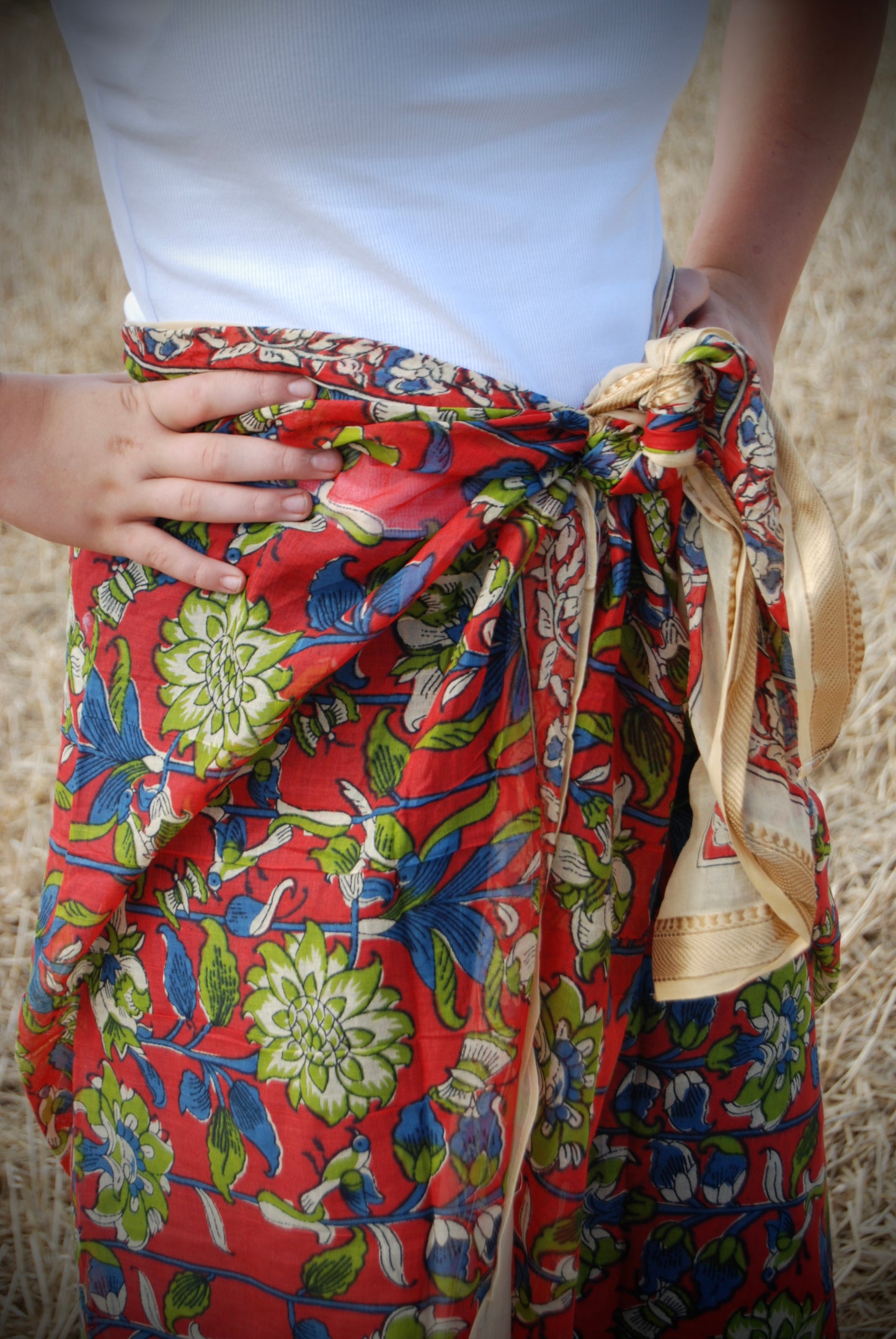 RASA FLORAL PUSHKAR SCARF - Multi Coloured