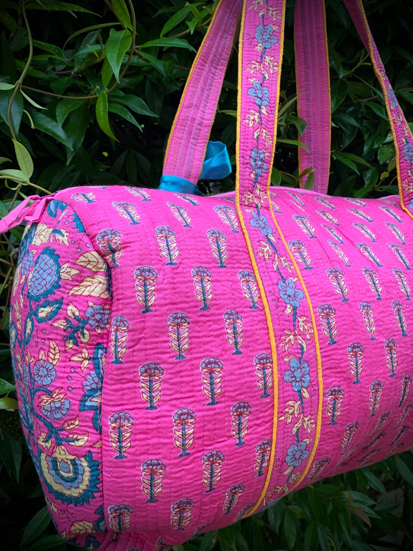 LARGE PINK AND BLUE DOLLY Front Pocket