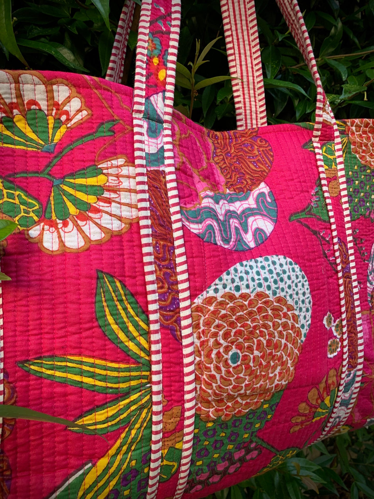 THE PINK GOAN GARDEN TOTE