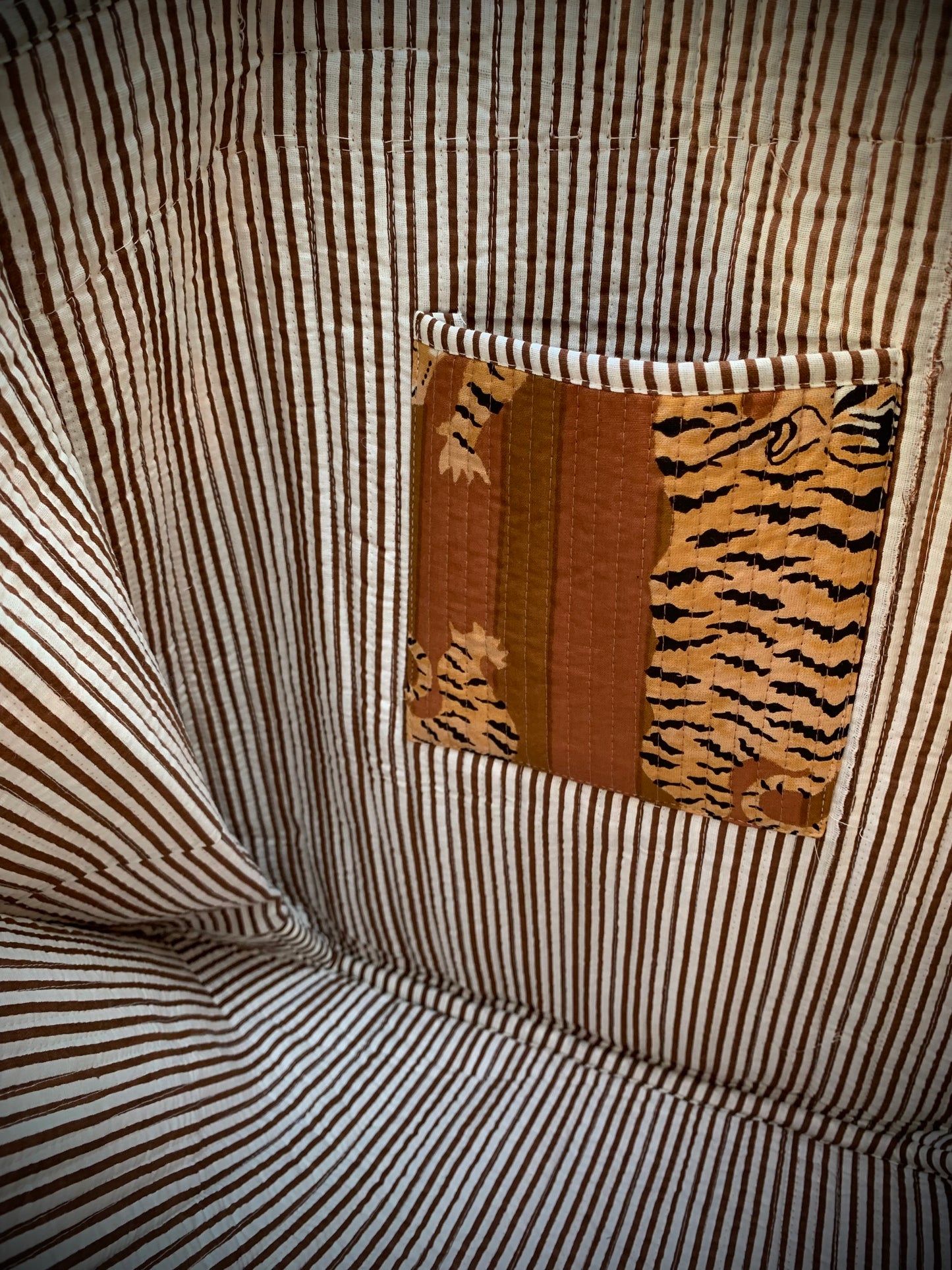 THE BROWN TIBETAN TIGER TOTE