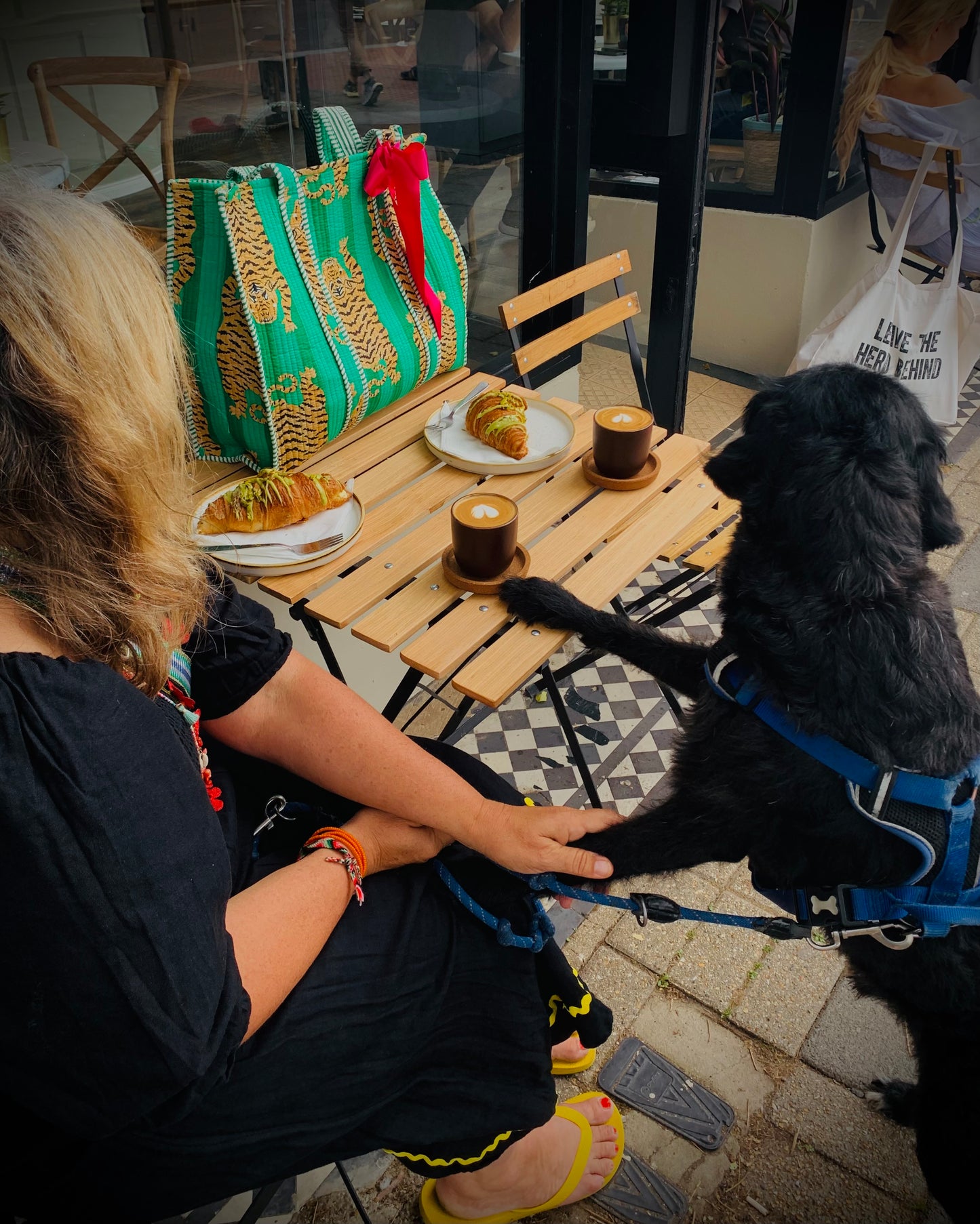 THE GREEN TIBETAN TIGER TOTE