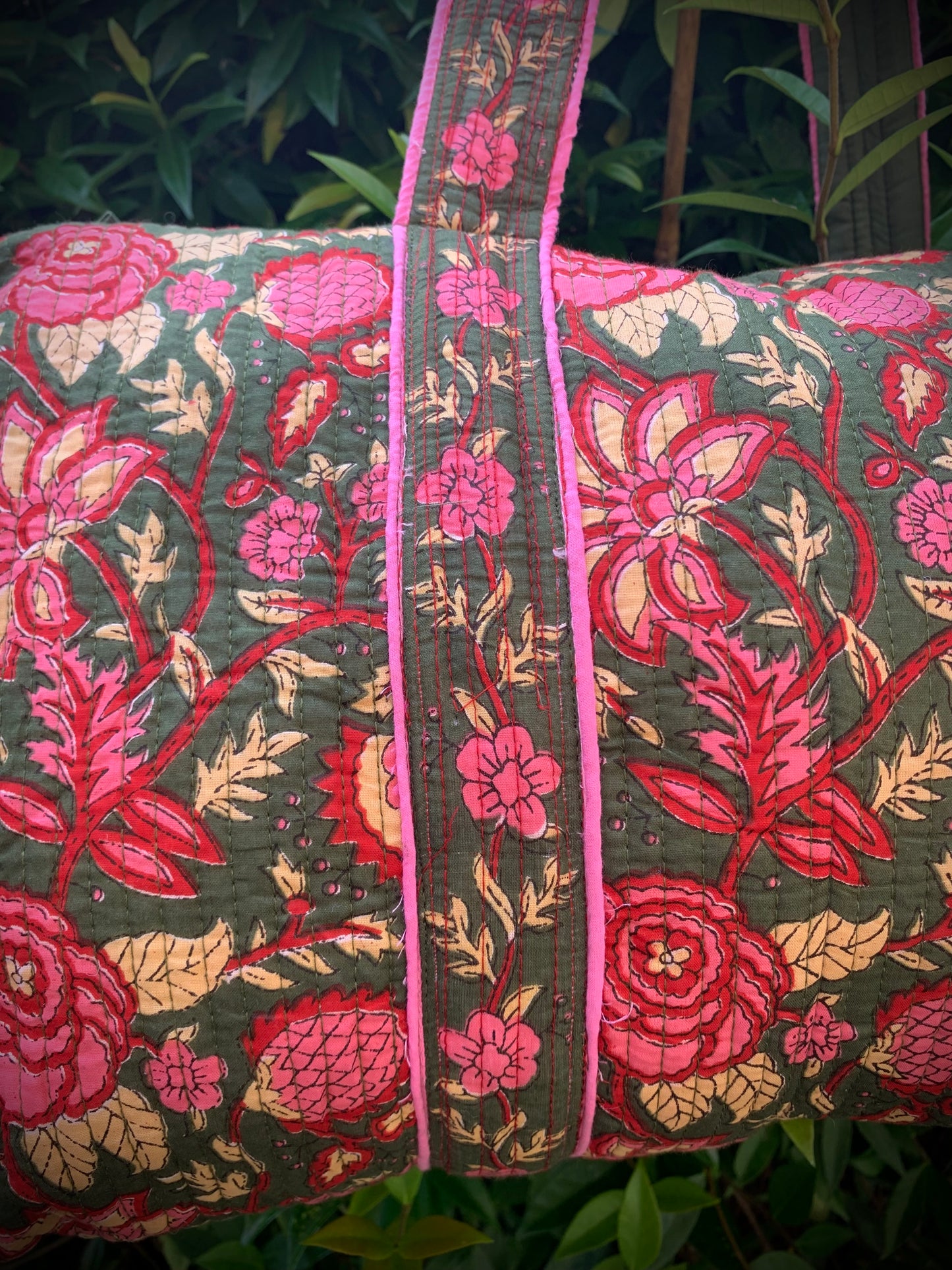 LARGE GREEN AND PINK DOLLY Back Pocket
