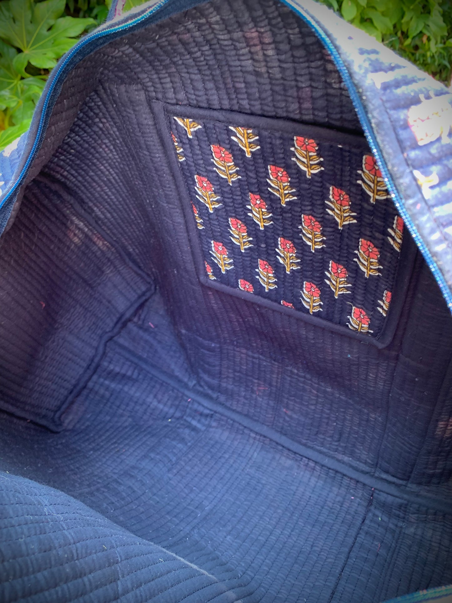 LARGE NAVY AND PINK DOLLY Back Pocket