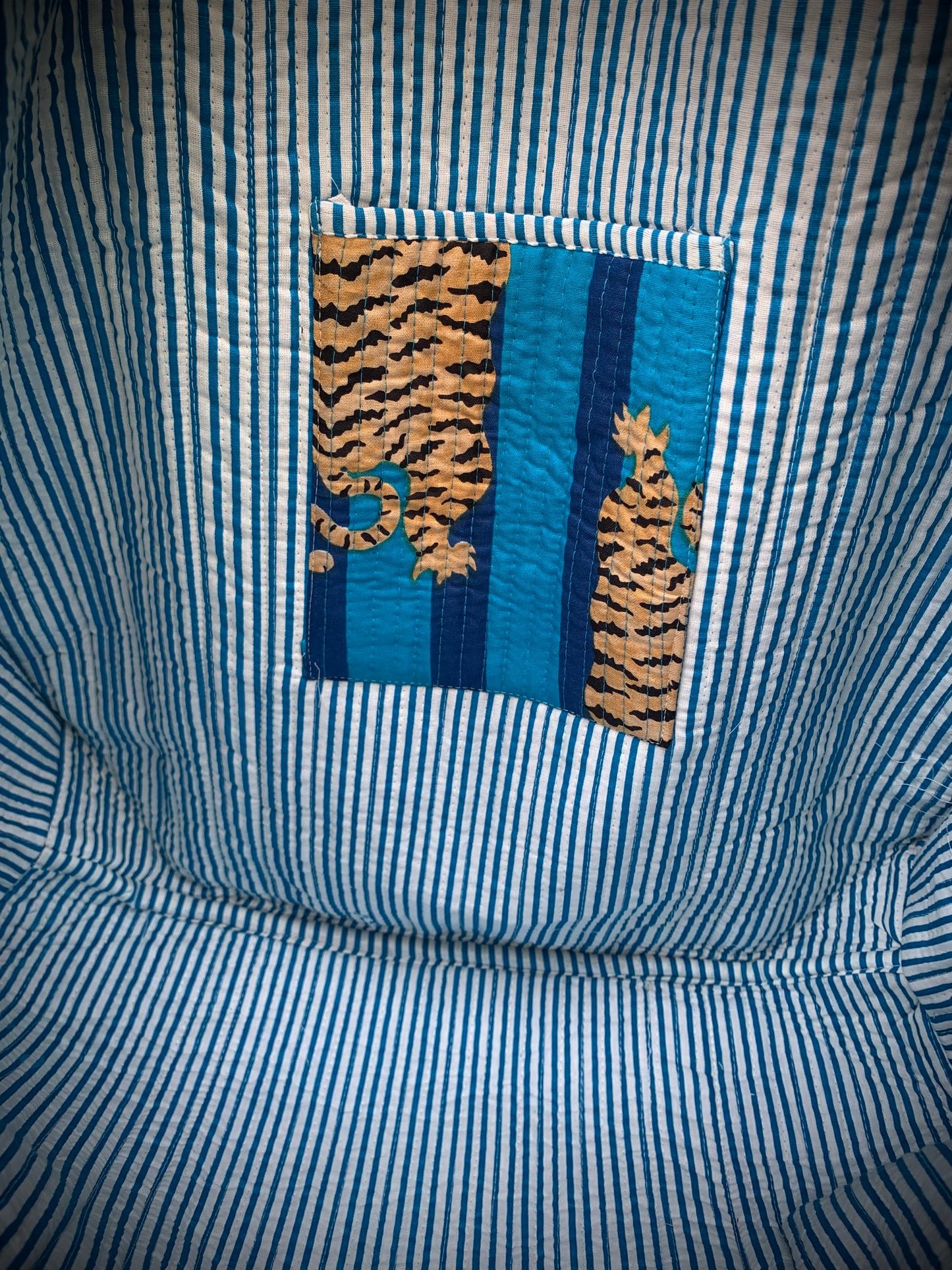 THE BLUE TIBETAN TIGER TOTE