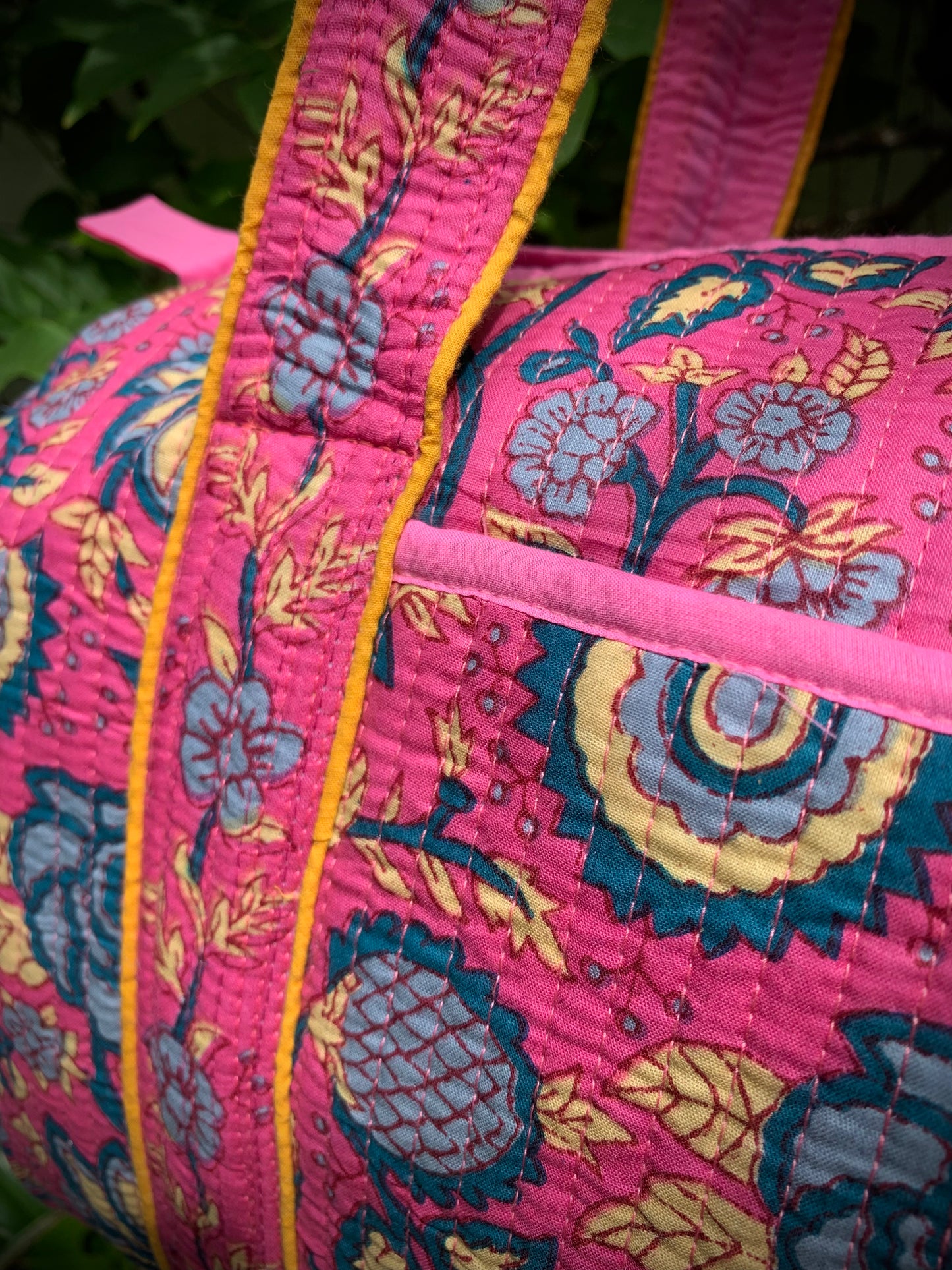 SMALL PINK AND BLUE DOLLY Front Pocket