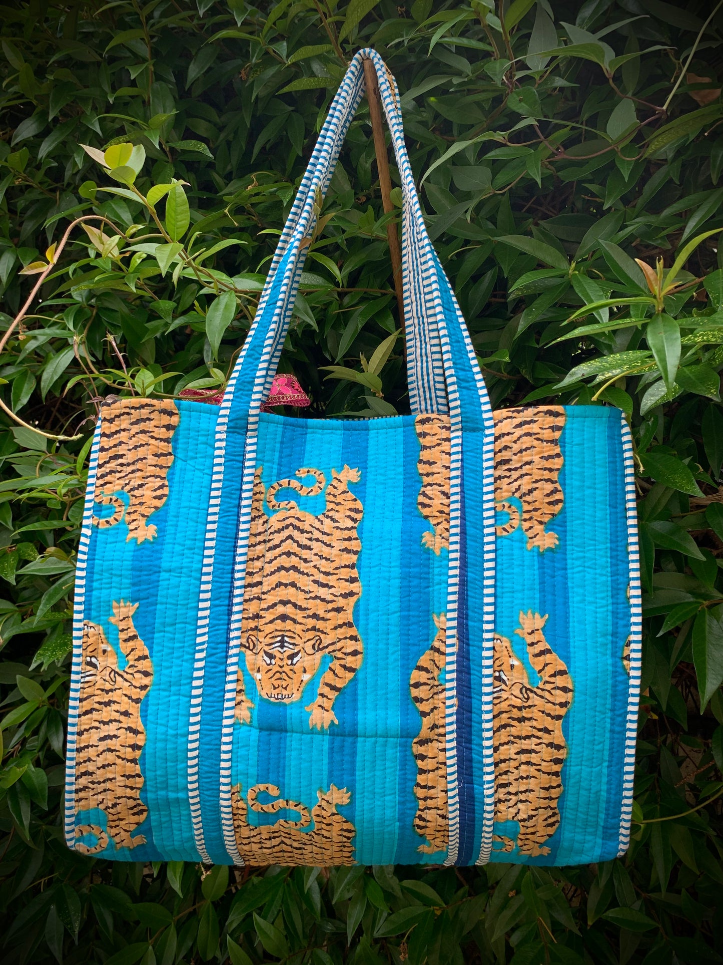 THE BLUE TIBETAN TIGER TOTE