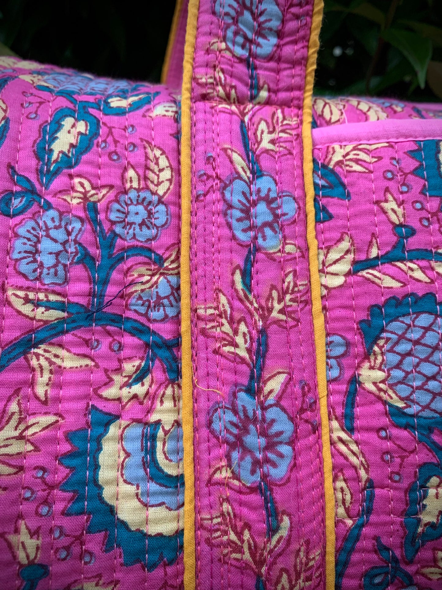 LARGE PINK AND BLUE DOLLY Front Pocket