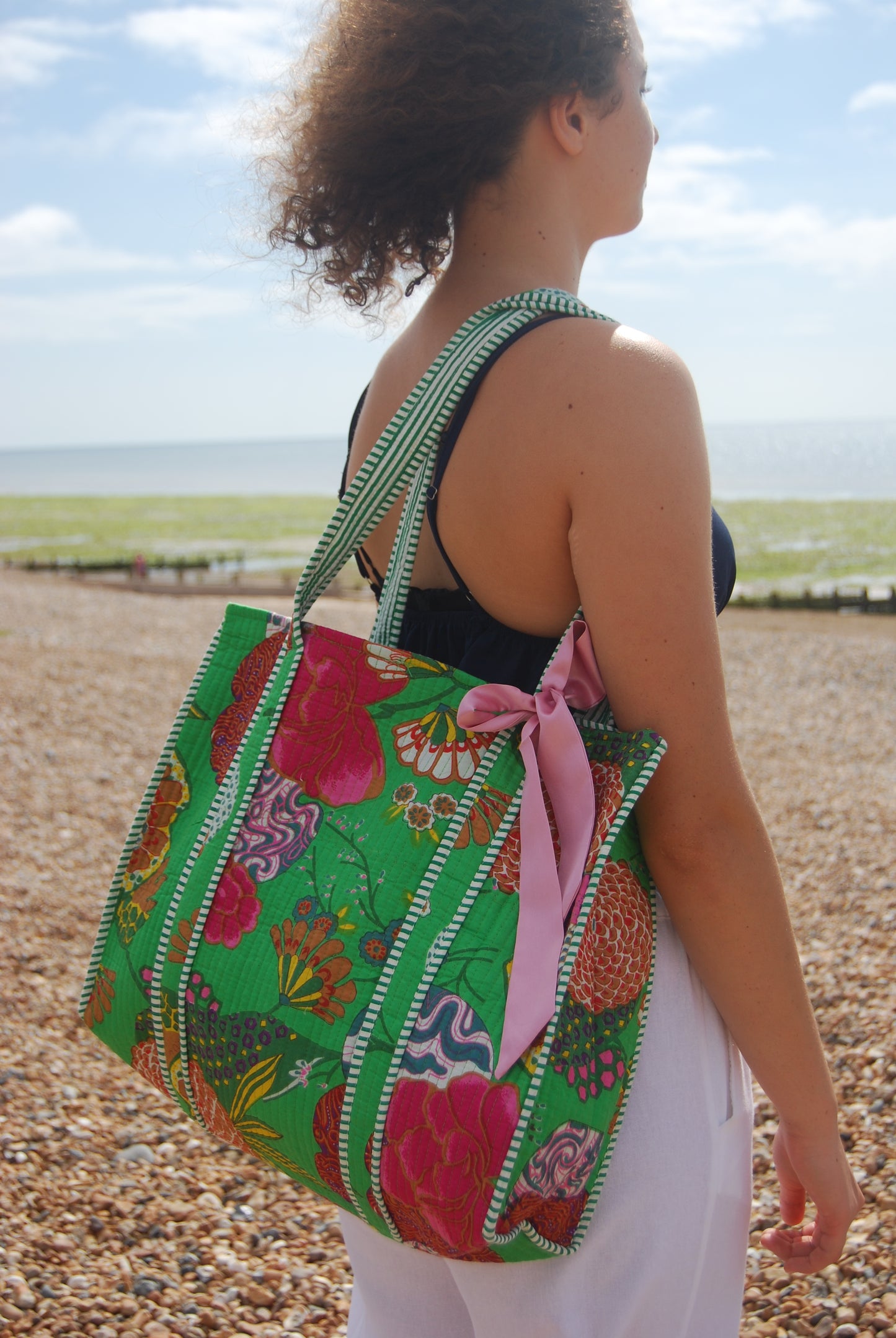 THE GREEN GOAN GARDEN TOTE
