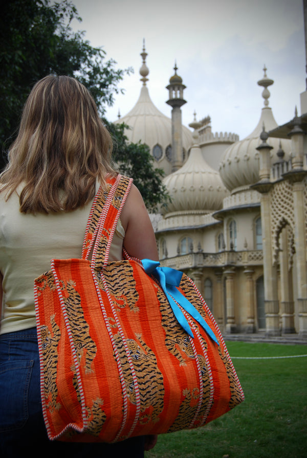 THE ORANGE TIBETAN TIGER TOTE