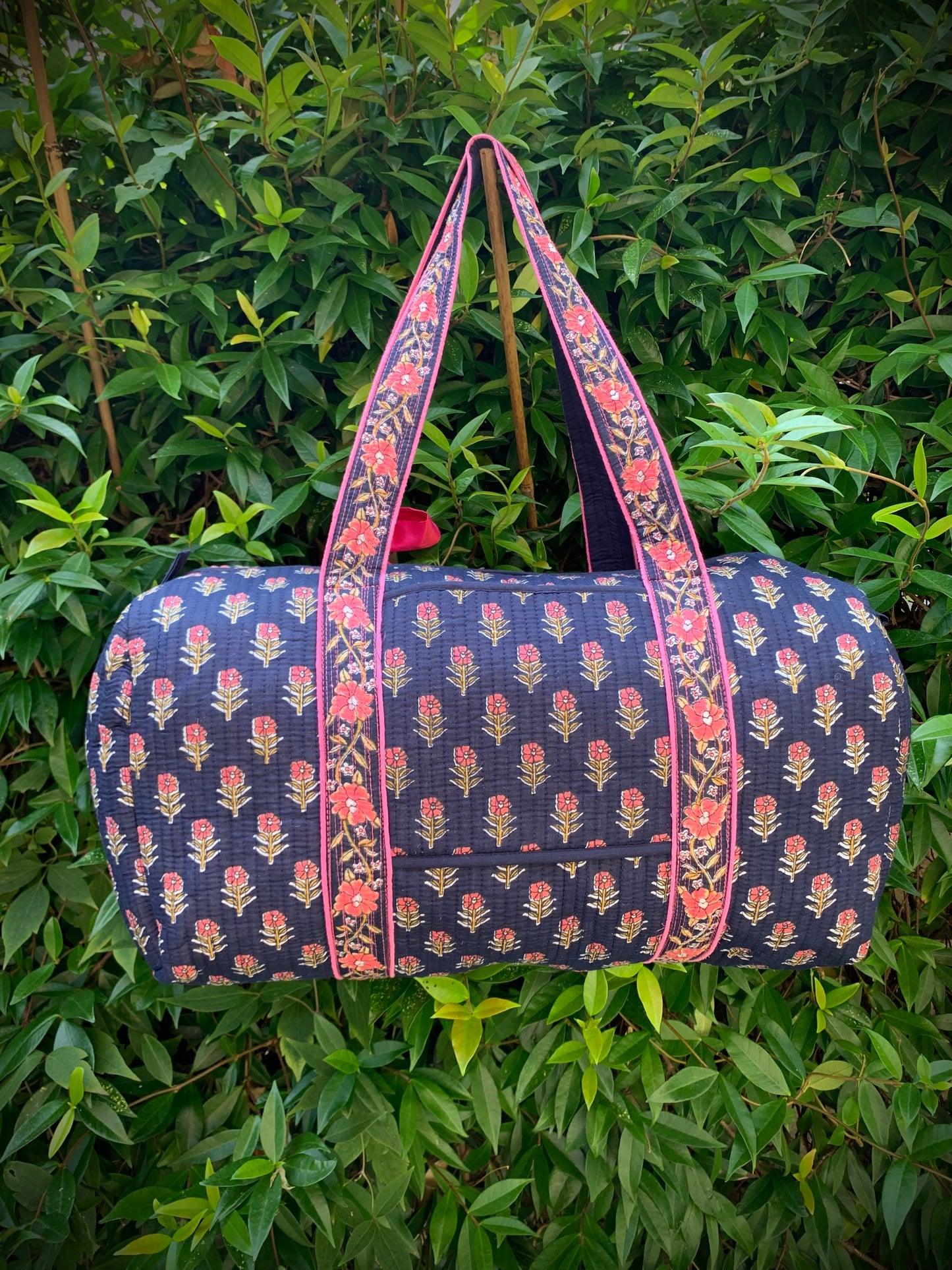 LARGE NAVY AND PINK DOLLY Back Pocket