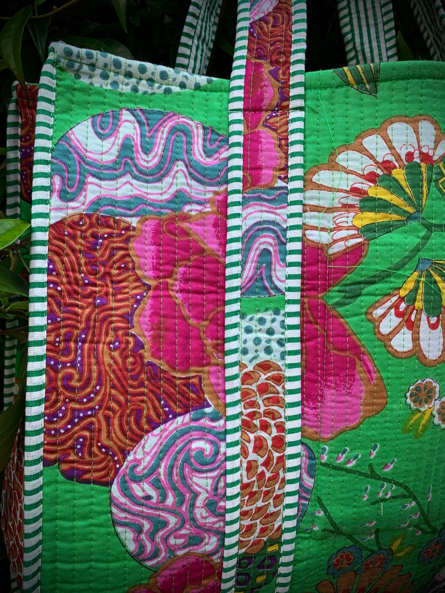 THE GREEN GOAN GARDEN TOTE
