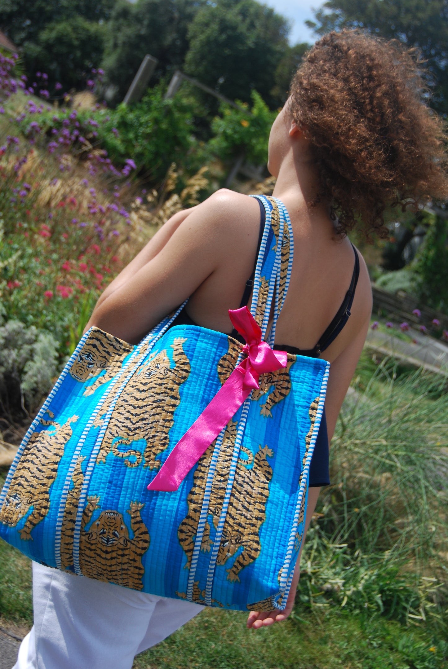 THE BLUE TIBETAN TIGER TOTE