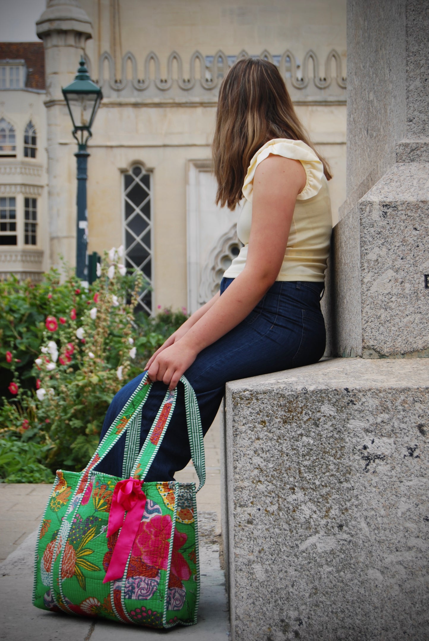 THE GREEN GOAN GARDEN TOTE