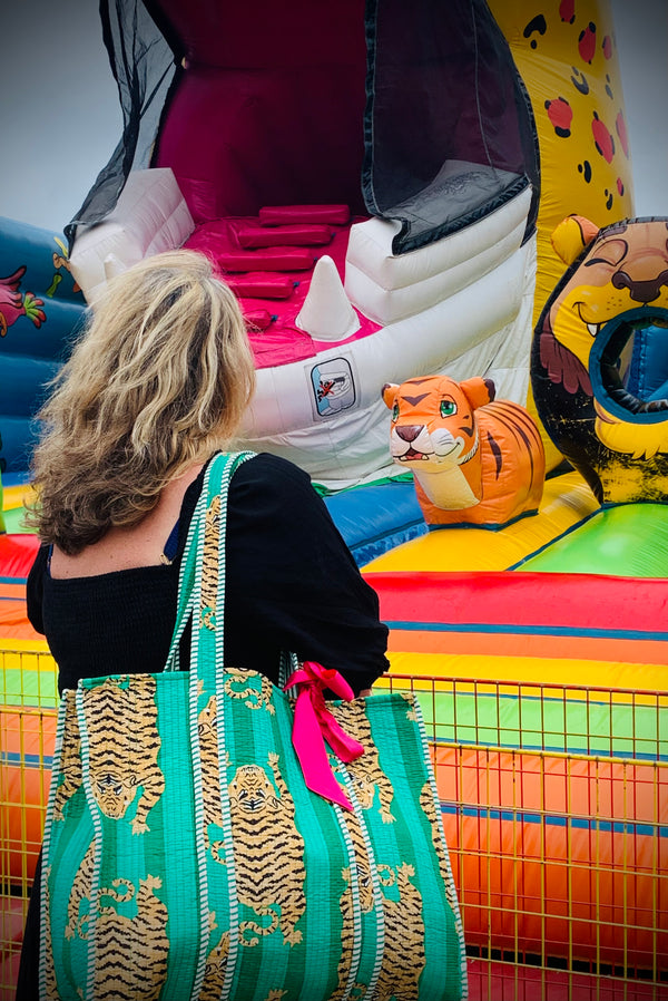 THE GREEN TIBETAN TIGER TOTE